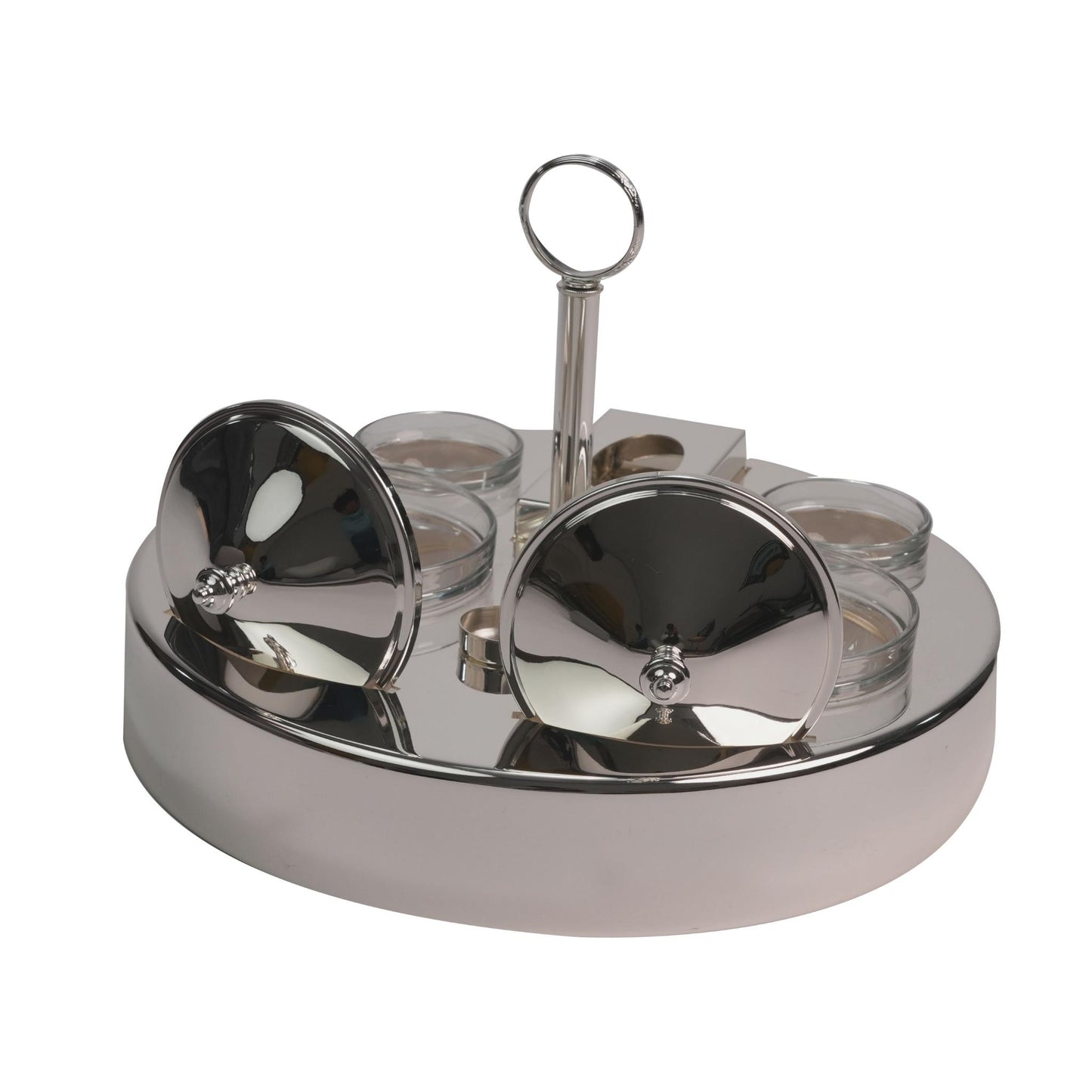 ROUND STAND FOR DATES SET WITH XT - RC KNOB / SILVER PLATED