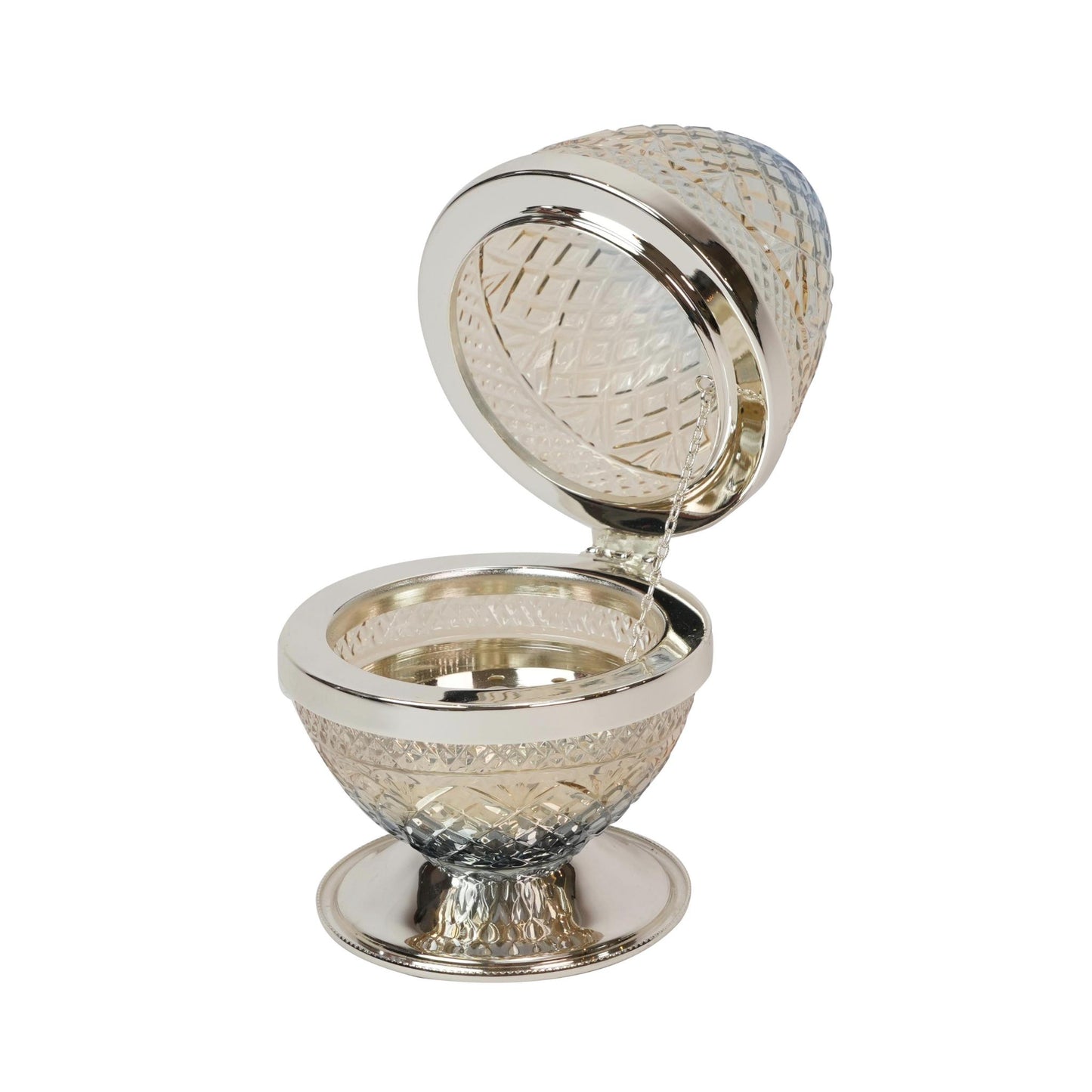 EGG SHAPED INCENSE BURNER BLUE OMBRE