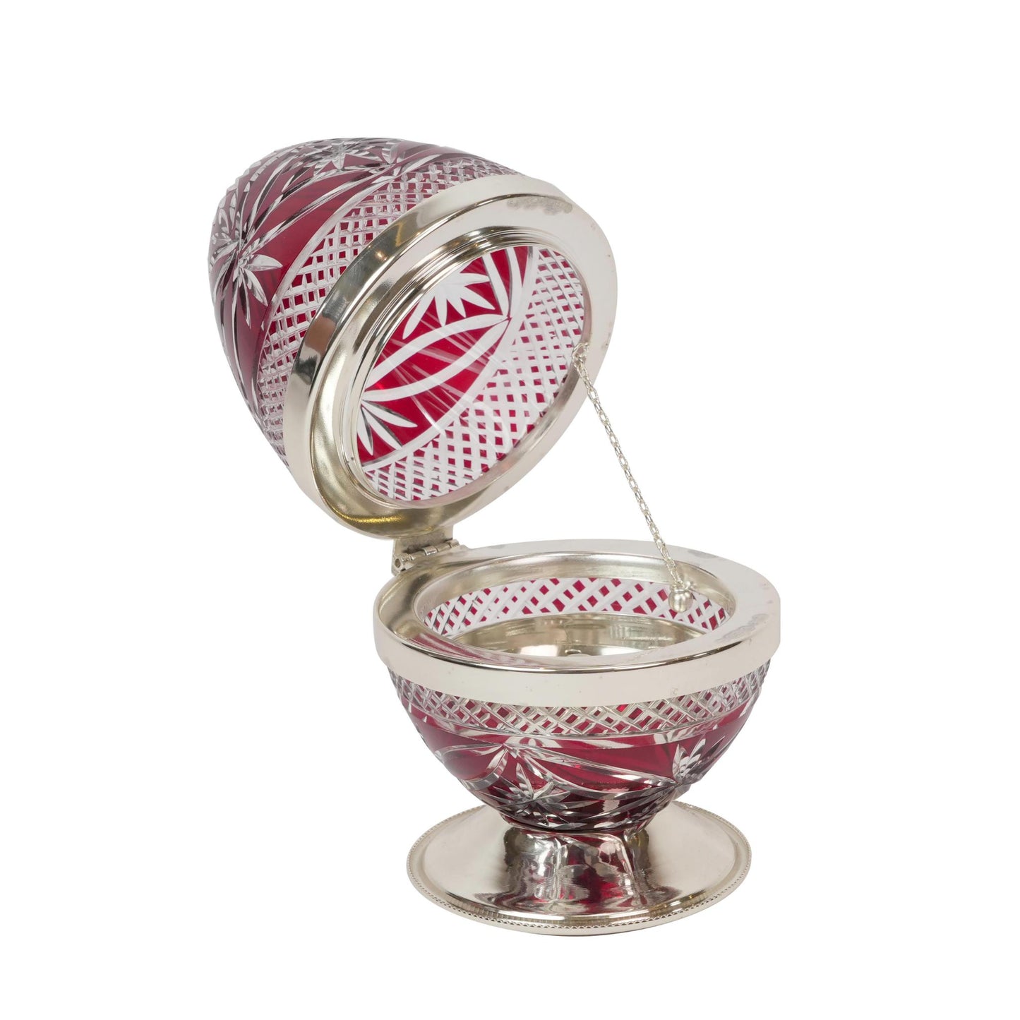 EGG INCENSE BURNER RED