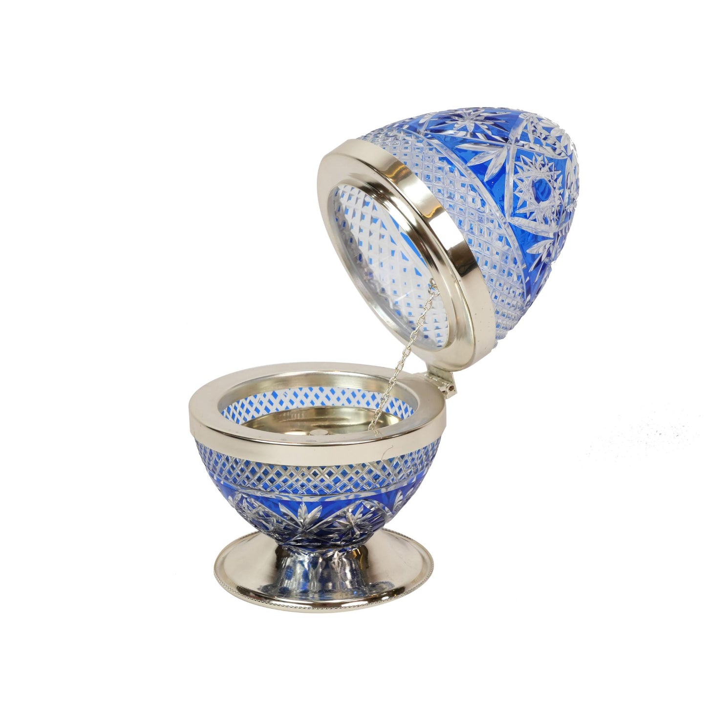 EGG INCENSE BURNER DARK BLUE