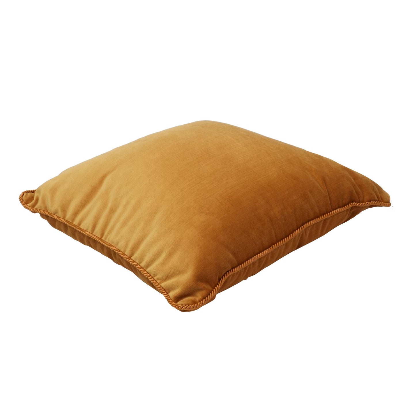 CUSHION VELOUR MUSTARD