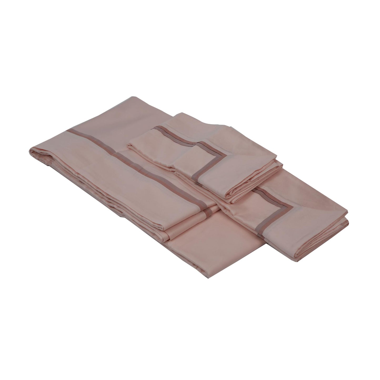 SHEET SET DOLCEVITA LIGHT PINK WITH DOUBLE LINES