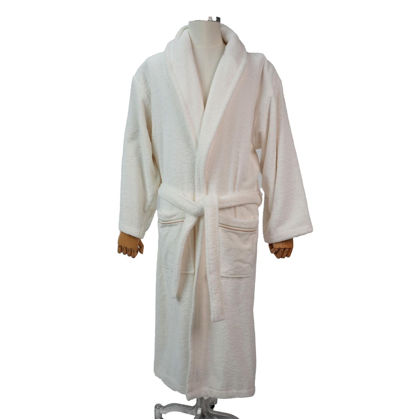 BATHROBE FOR MEN FORMA OFF WHITE / BROWN LINE