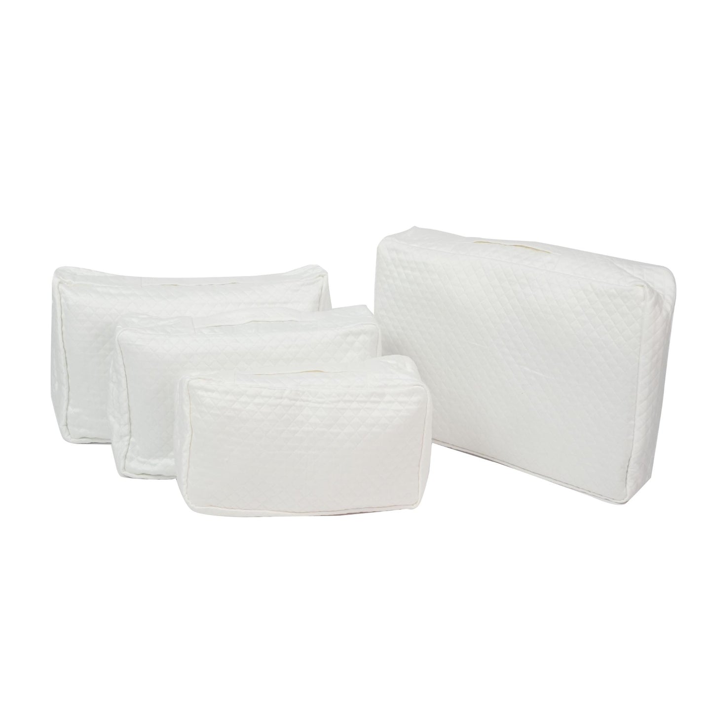 TRAVEL BAGS OFF WHITE ( SET OF 4 PCS )