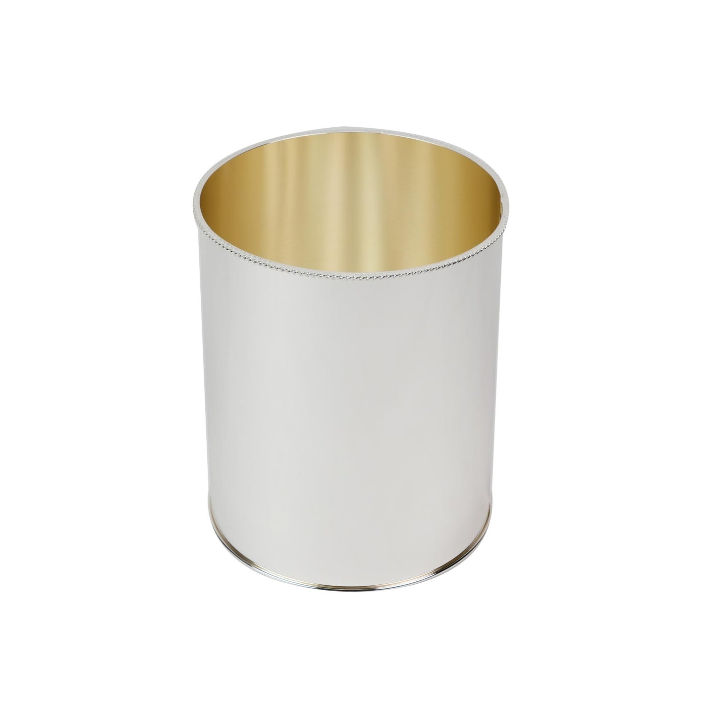 TRASH BIN , S2 DECOR DESIGN / SILVER PLATED