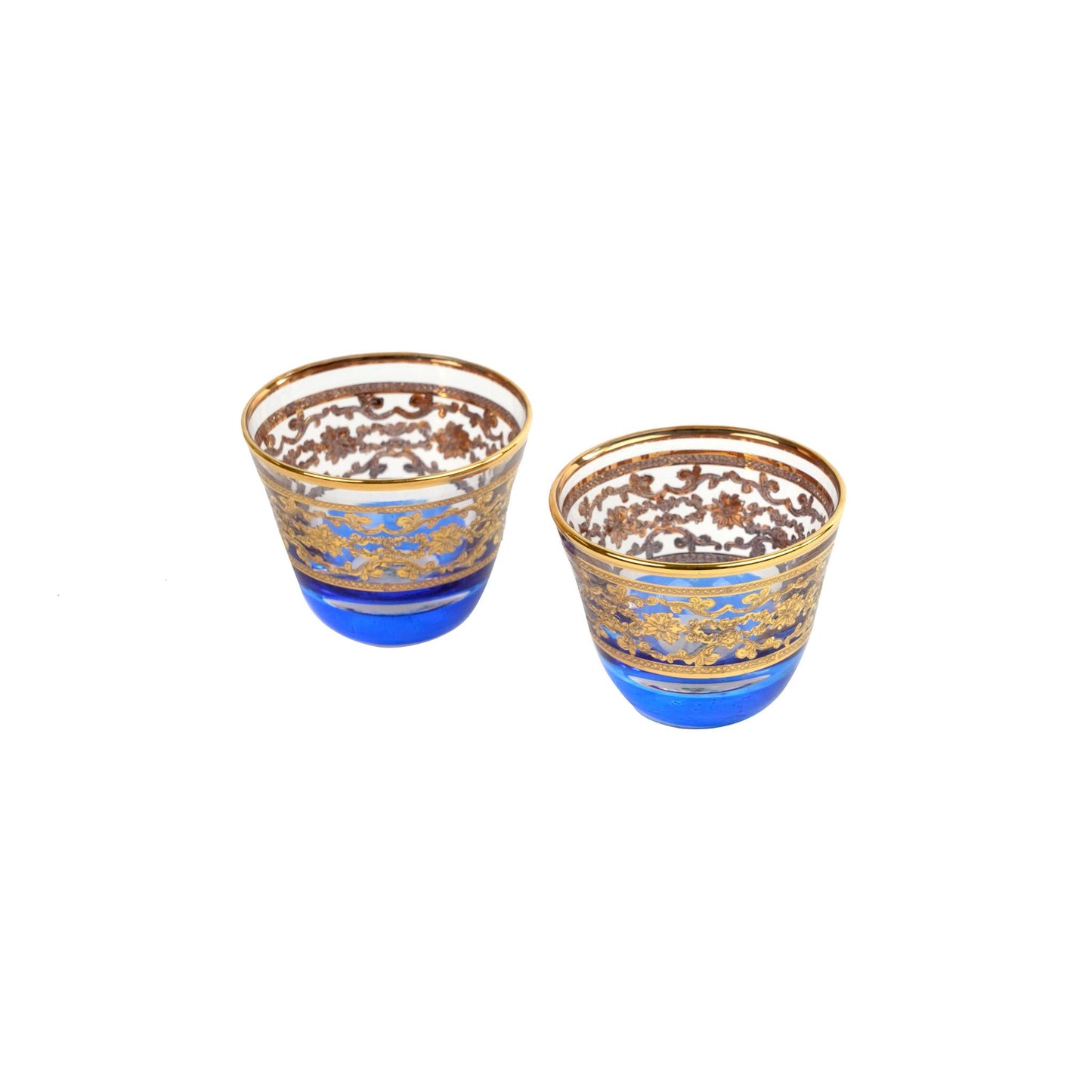 DIAMOND FLOWERS BLUE GOLD