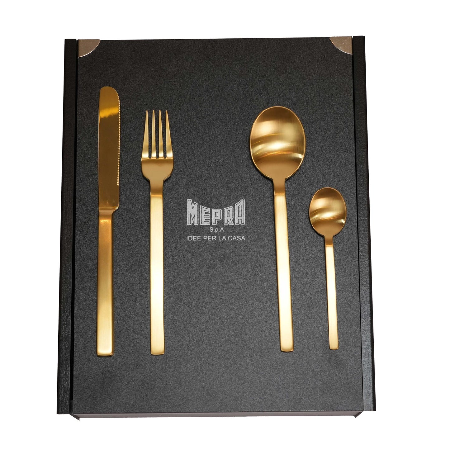 STILE ICE ORO DESIGN CUTLERY SET OF 24 PCS / GOLD