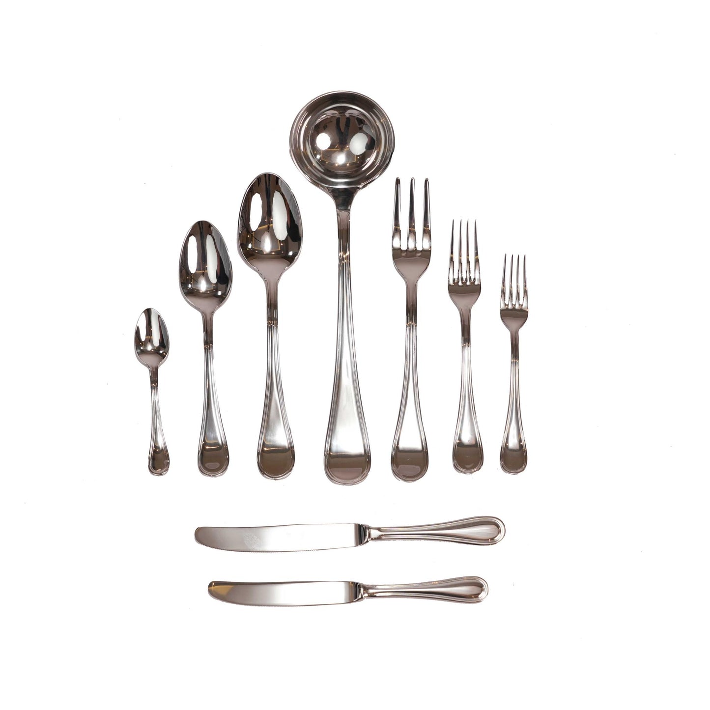 MEPRA BOHEME DESIGN CUTLERY SET OF 75 PCS / SILVER