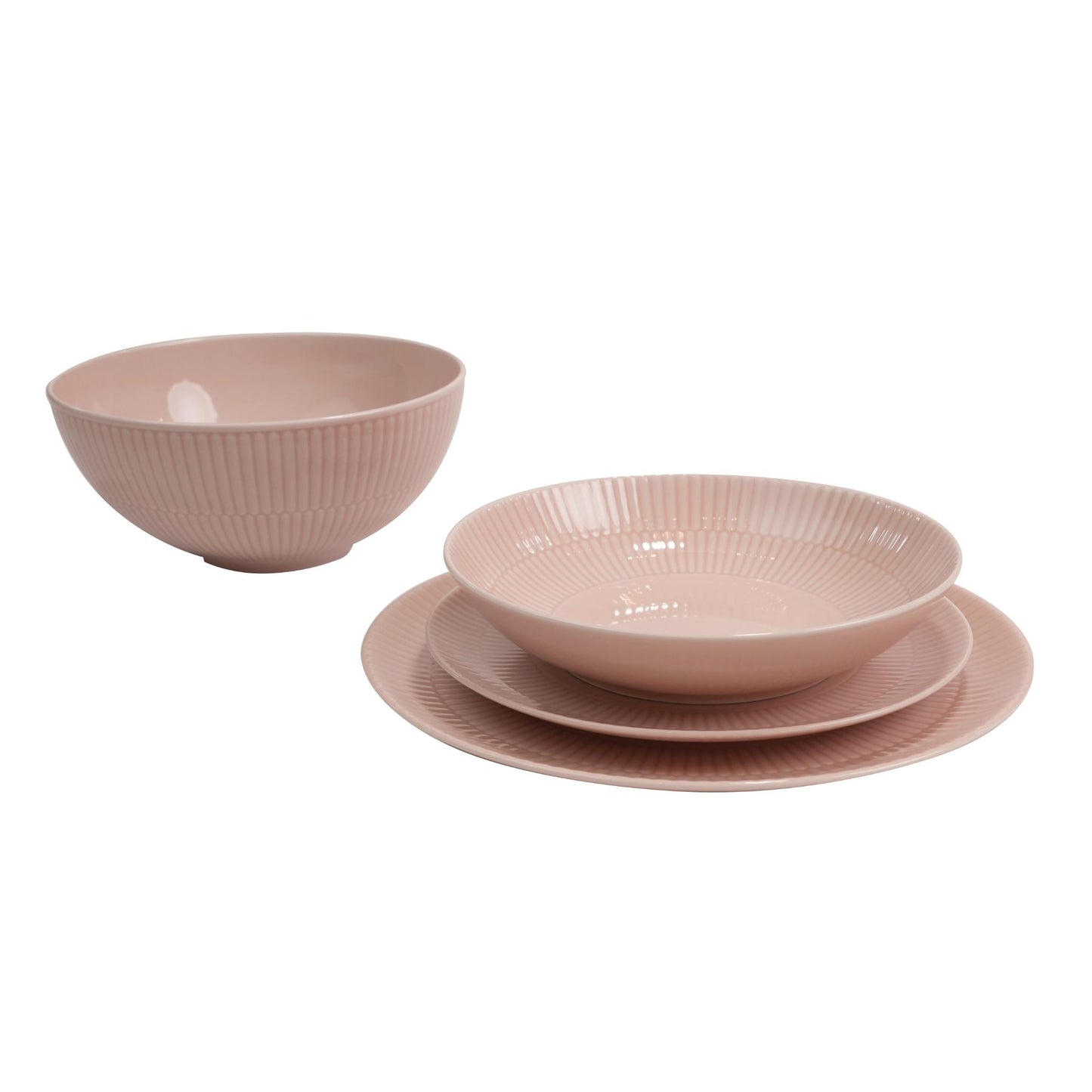 AMINA ROSE UNI COLLECTION DINNER PLATE SET OF 19 PCS