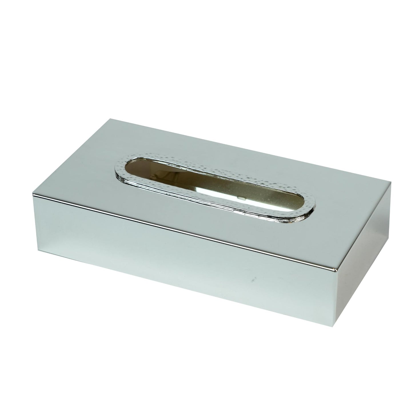 KLEENEX BOX, HAMMERED DESIGN / SILVER PLATED
