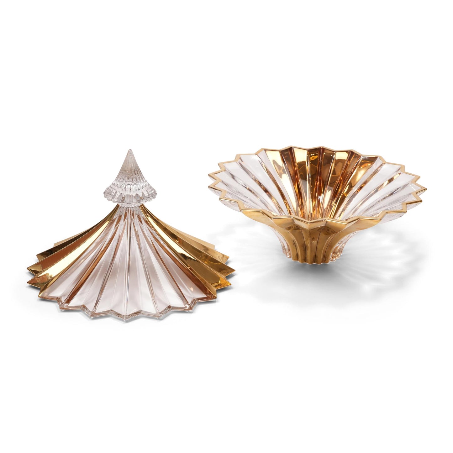 CRYSTAL BOWL WITH COVER