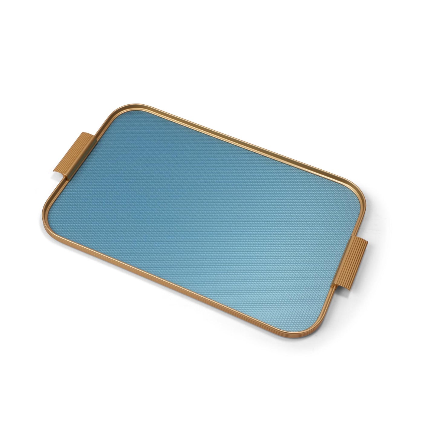 KAYMET TRAY DIAMOND SKY BLUE GOLD