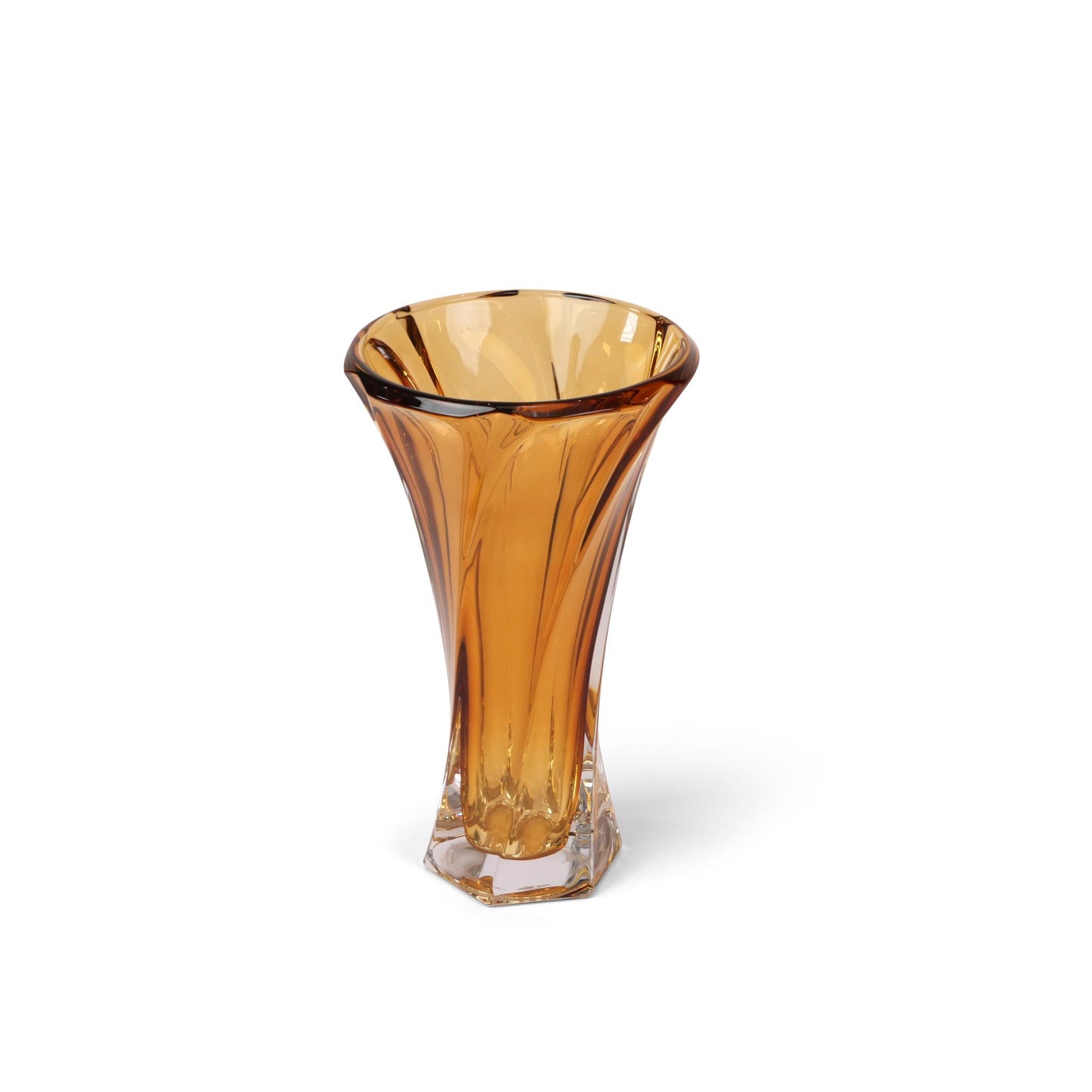VASE MOZART , SPRAYED AMBER 320