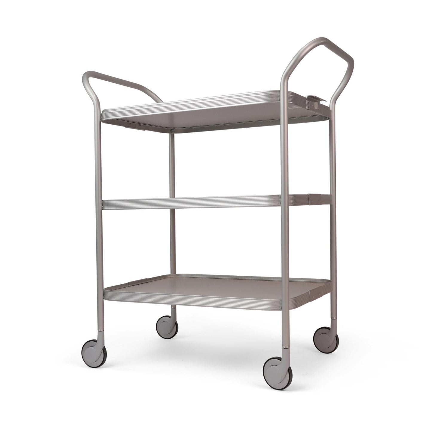 RIBBED TROLLEY . DIAMOND SILVER 3 LAYERS