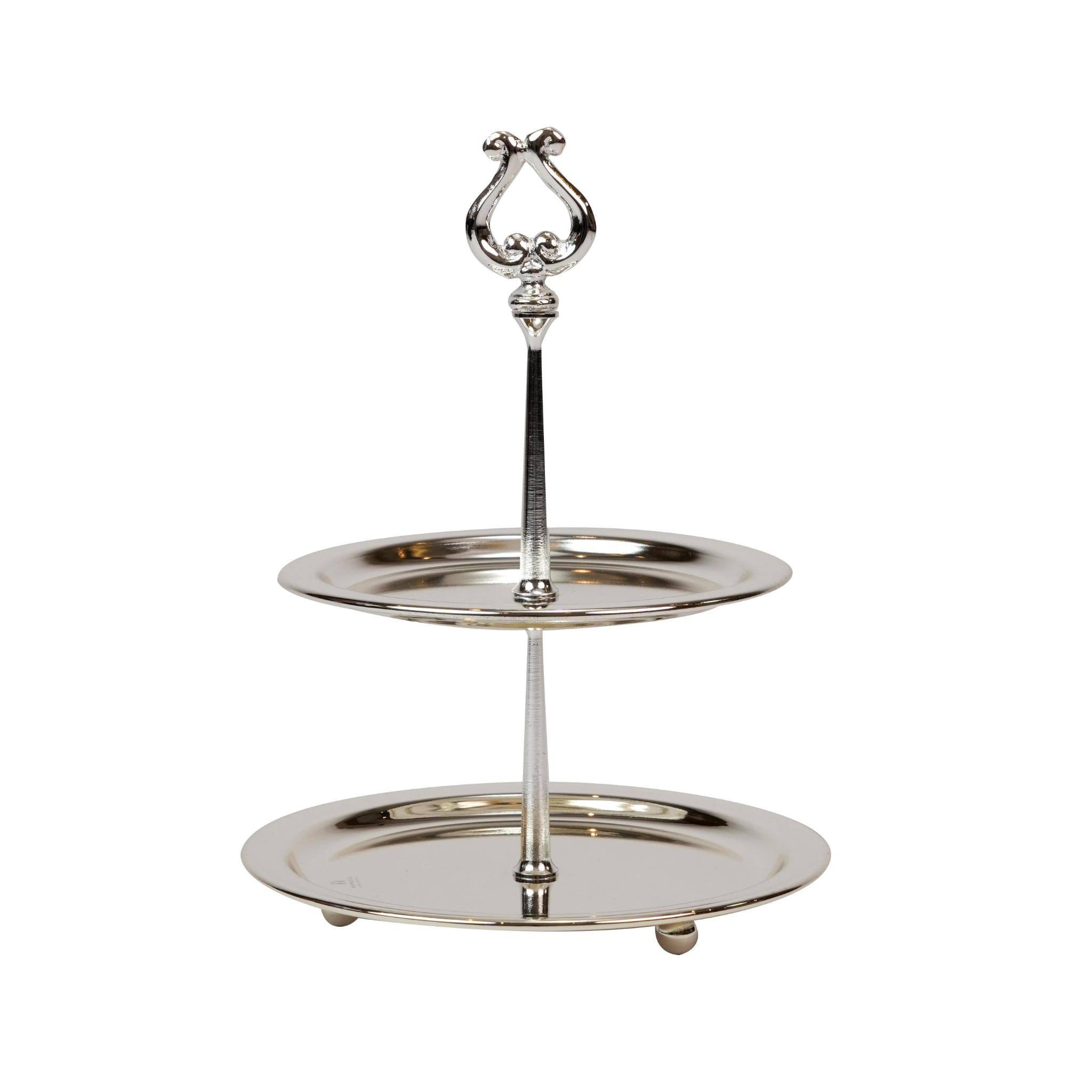 ROUND CAKE STAND WITH 2 LAYERS