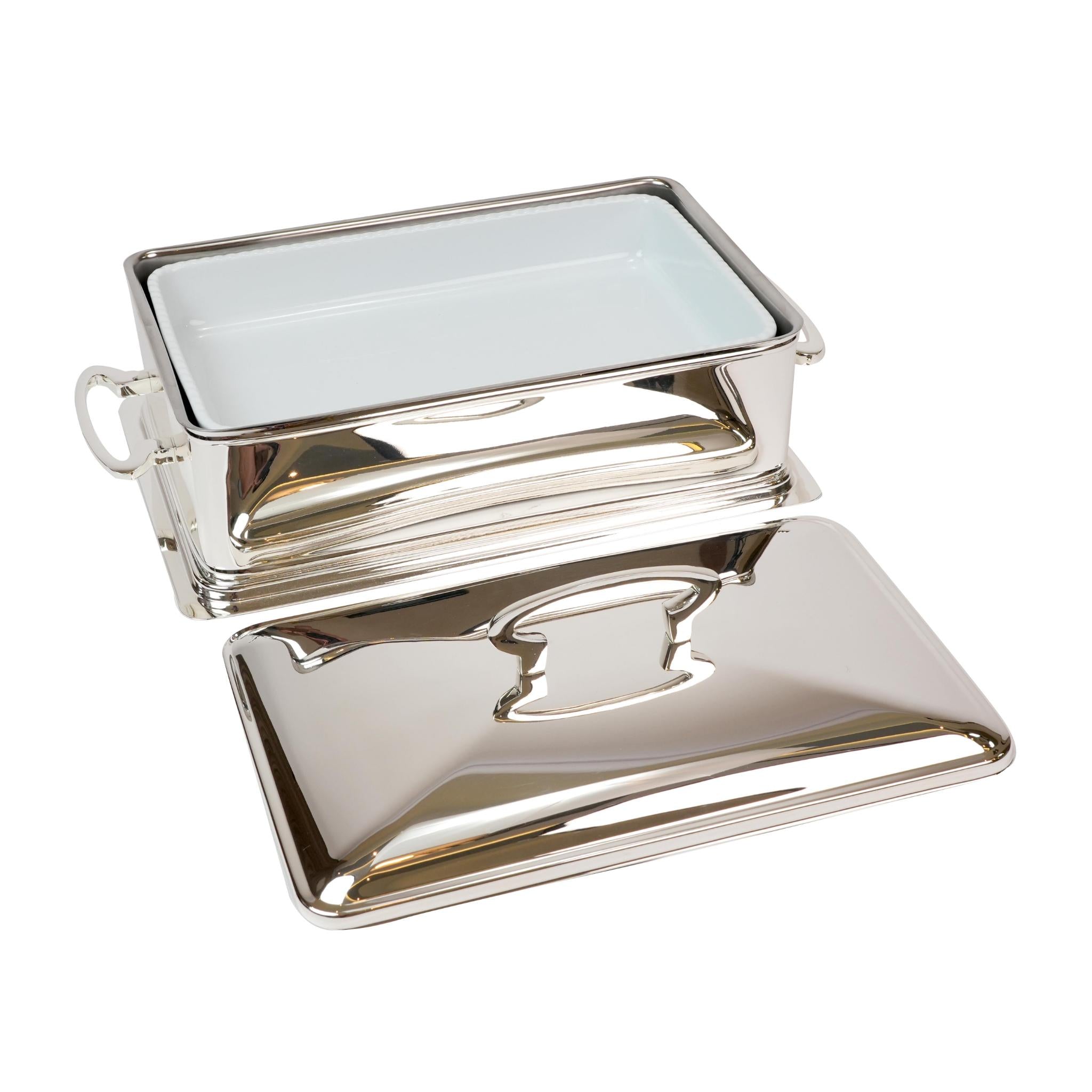 RECTANGULAR CASSEROLE  - SILVER PLATED