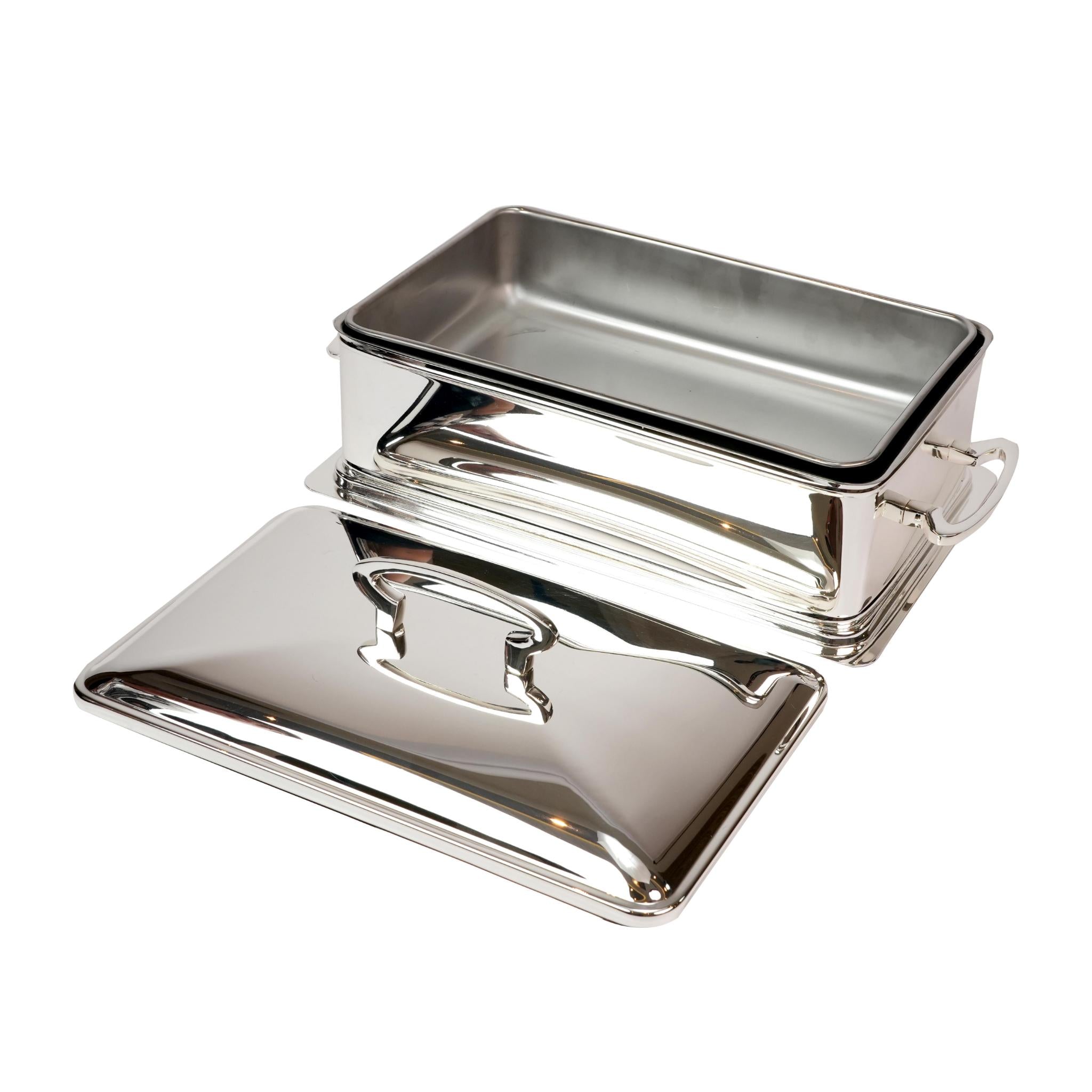 RECTANGULAR CASSEROLE  - SILVER PLATED