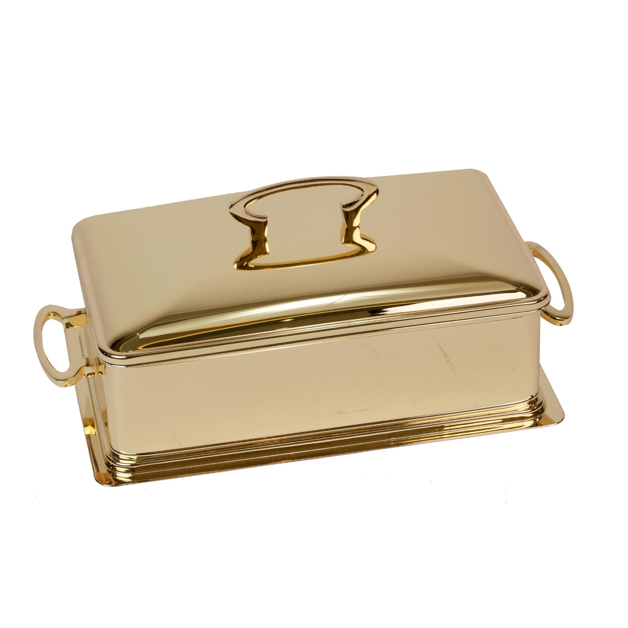 RECTANGULAR CASSEROLE  - GOLD PLATED