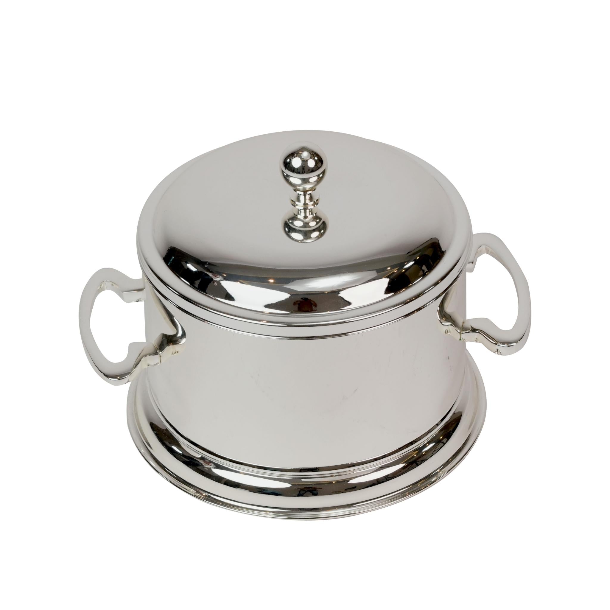 SMALL ROUND CASSEROLE - SILVER PLATED