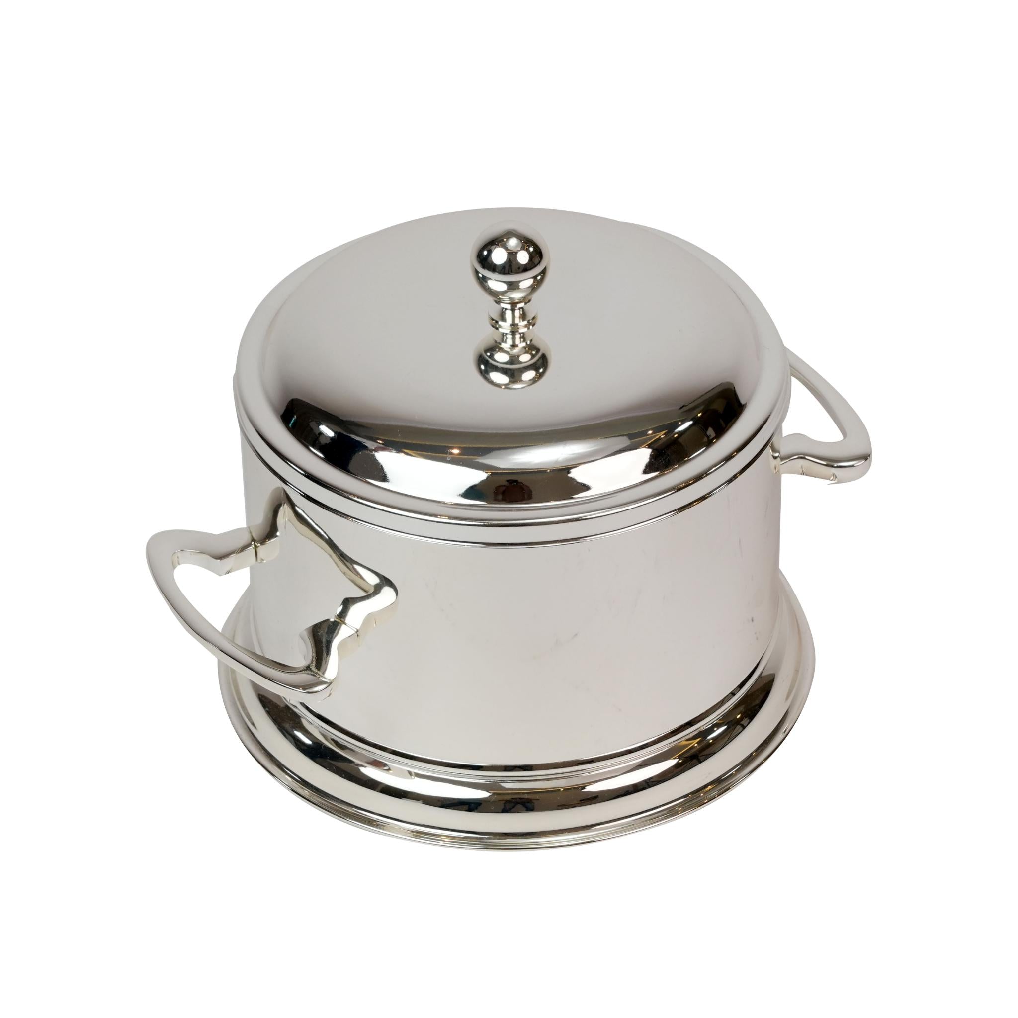 SMALL ROUND CASSEROLE - SILVER PLATED