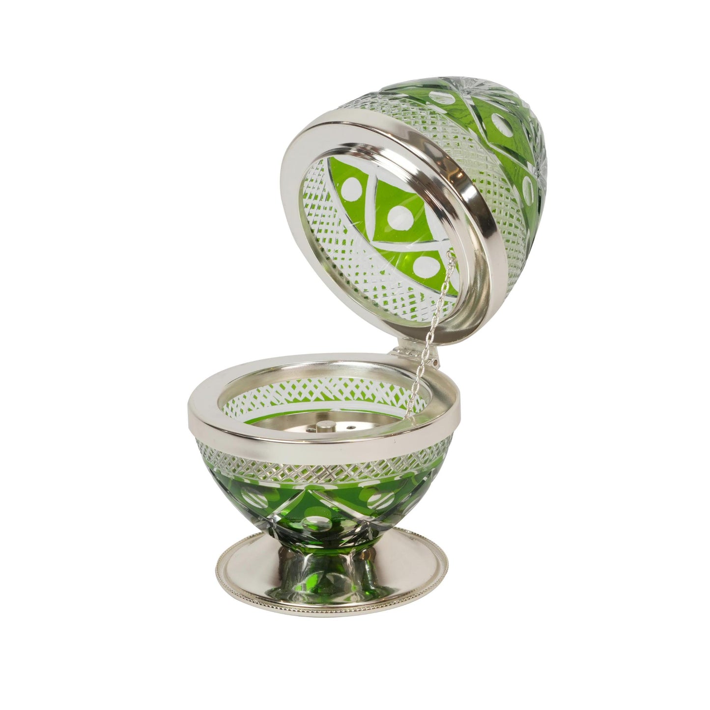 EGG INCENSE BURNER GREEN