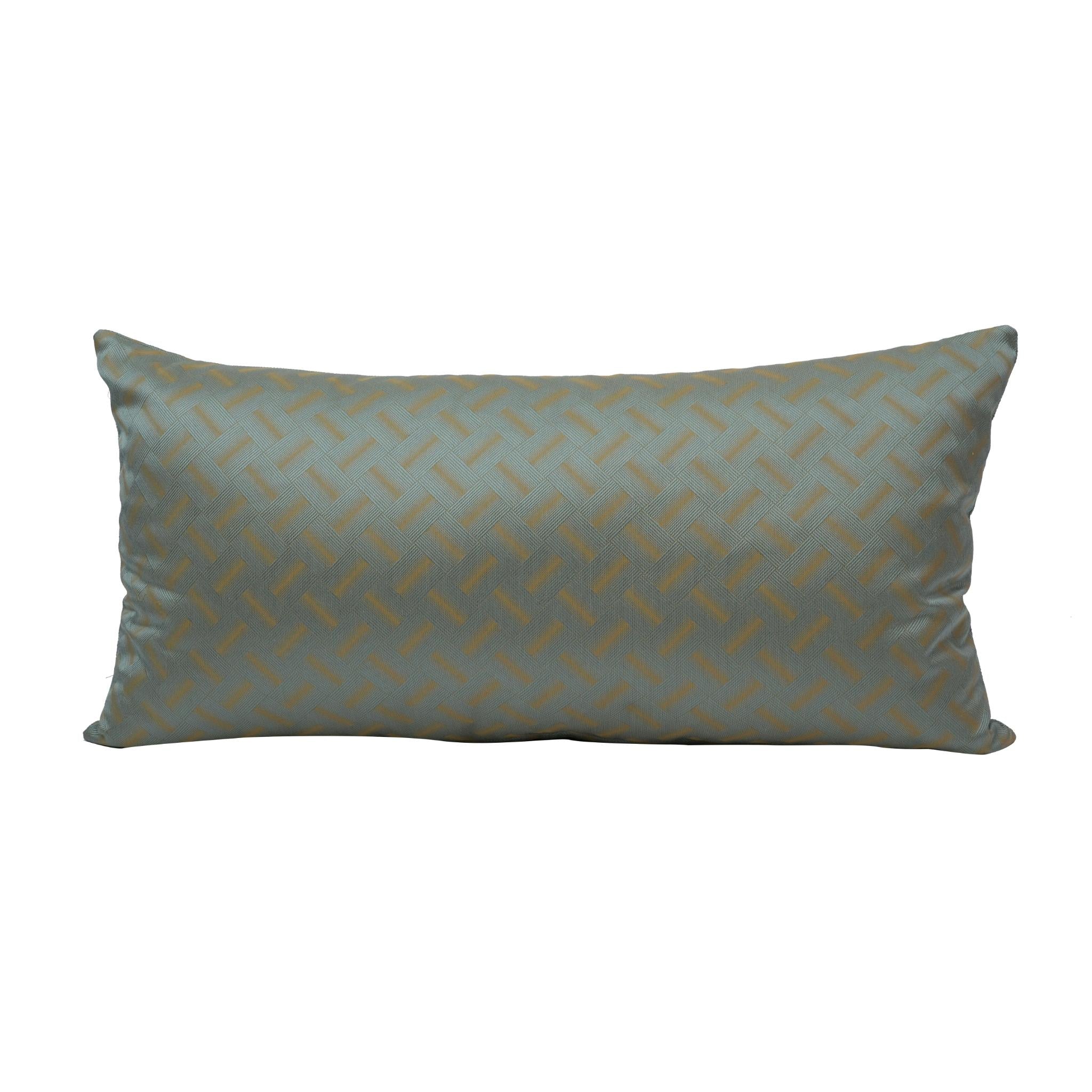 CUSHION DIAMANTE RECT BLUE