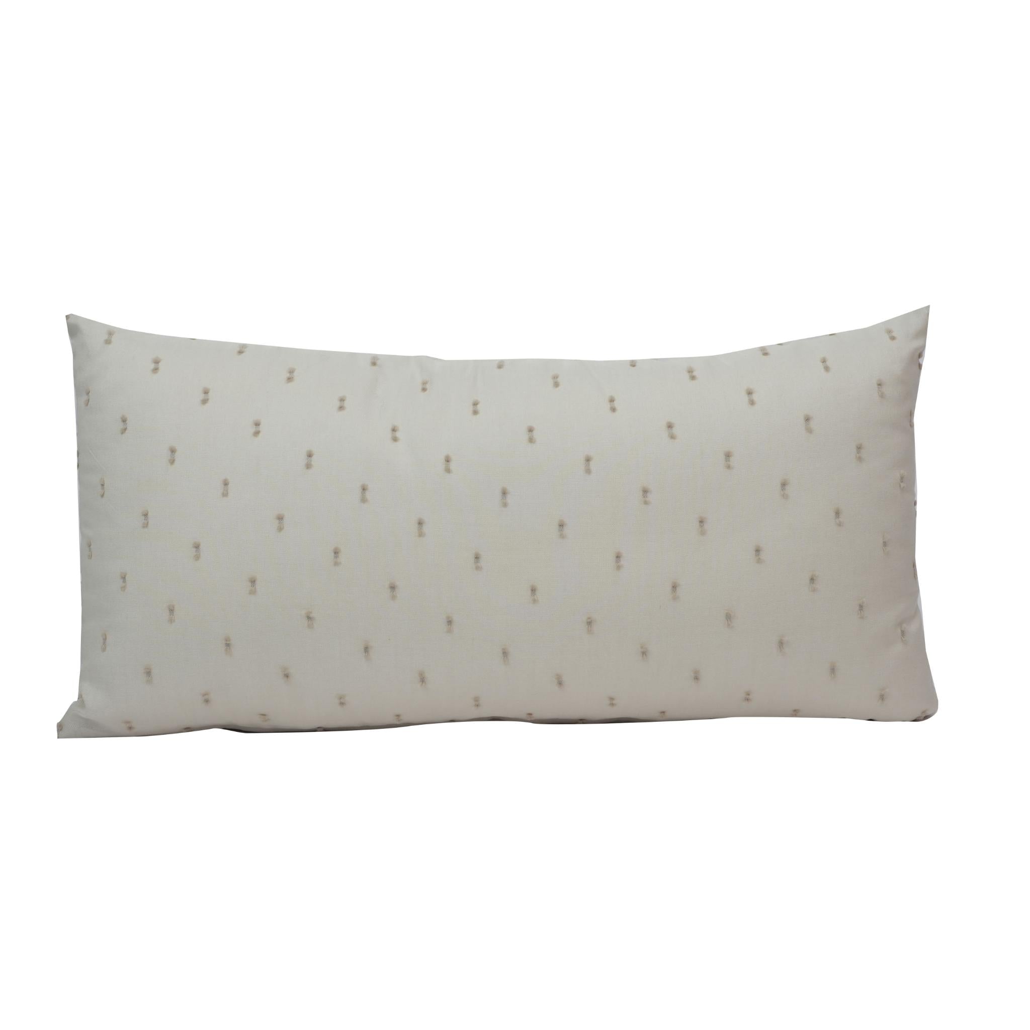 CUSHION RECT FIOCCO OFF WHITE