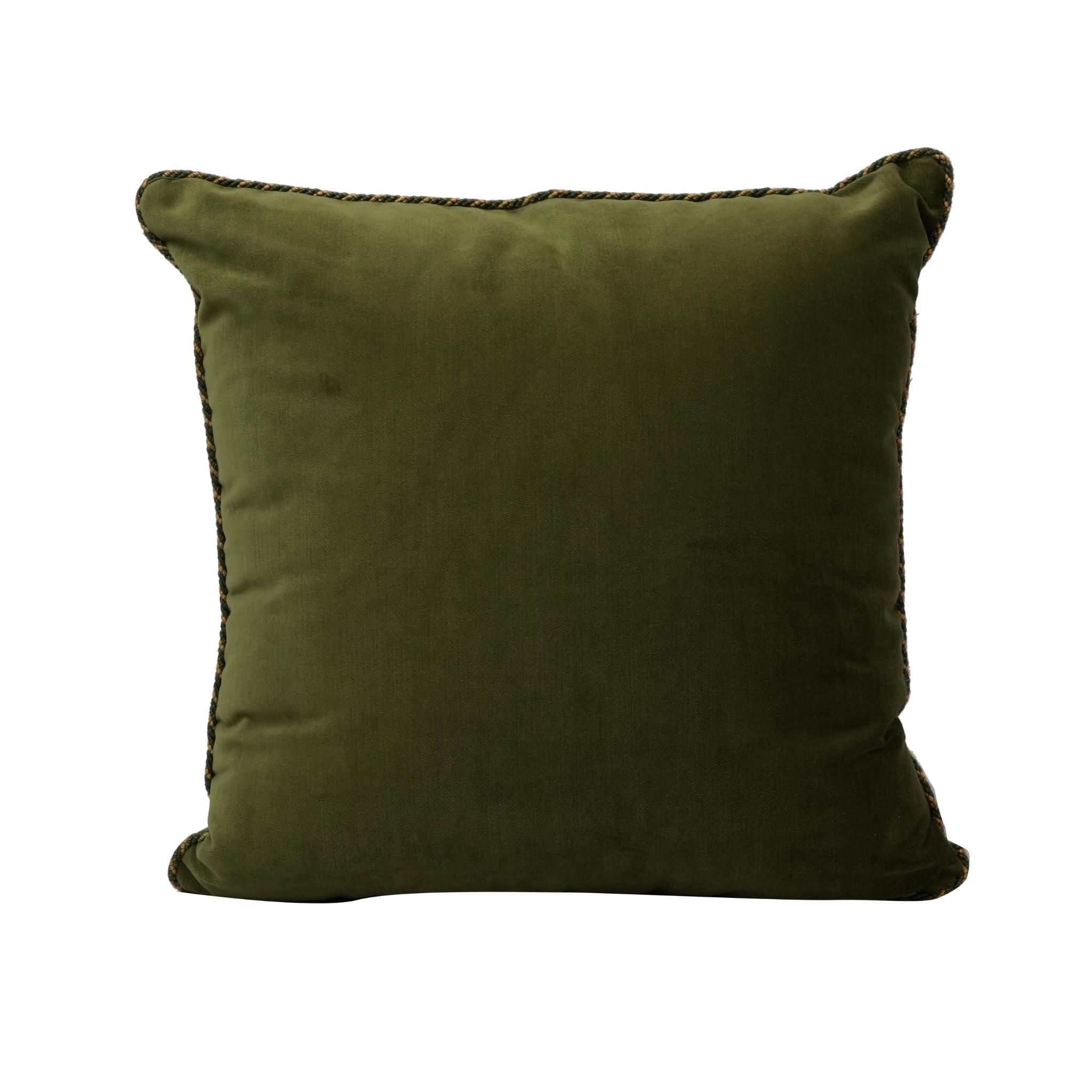 CUSHION VELOUR LIGHT GREEN