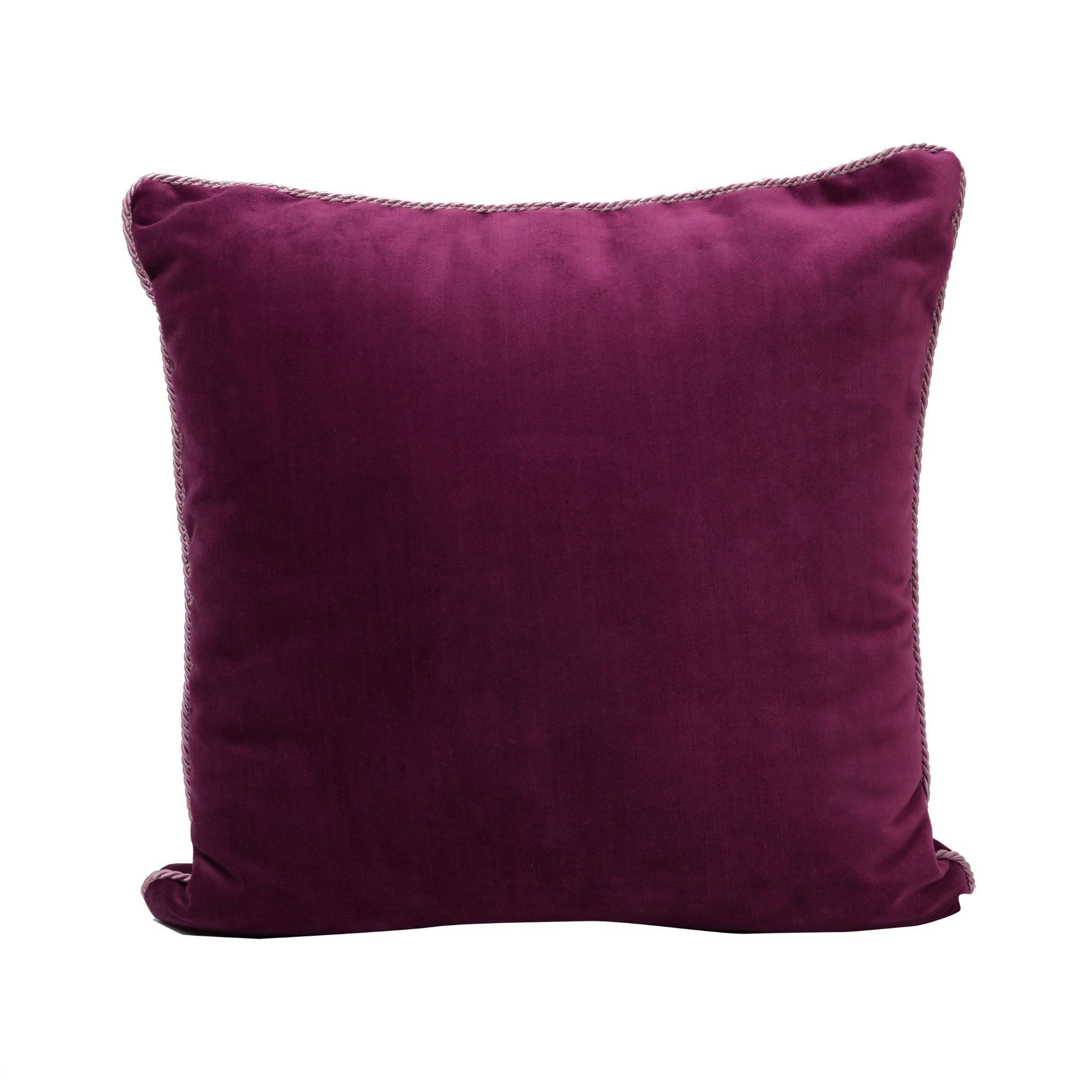 CUSHION VELOUR PURPLE