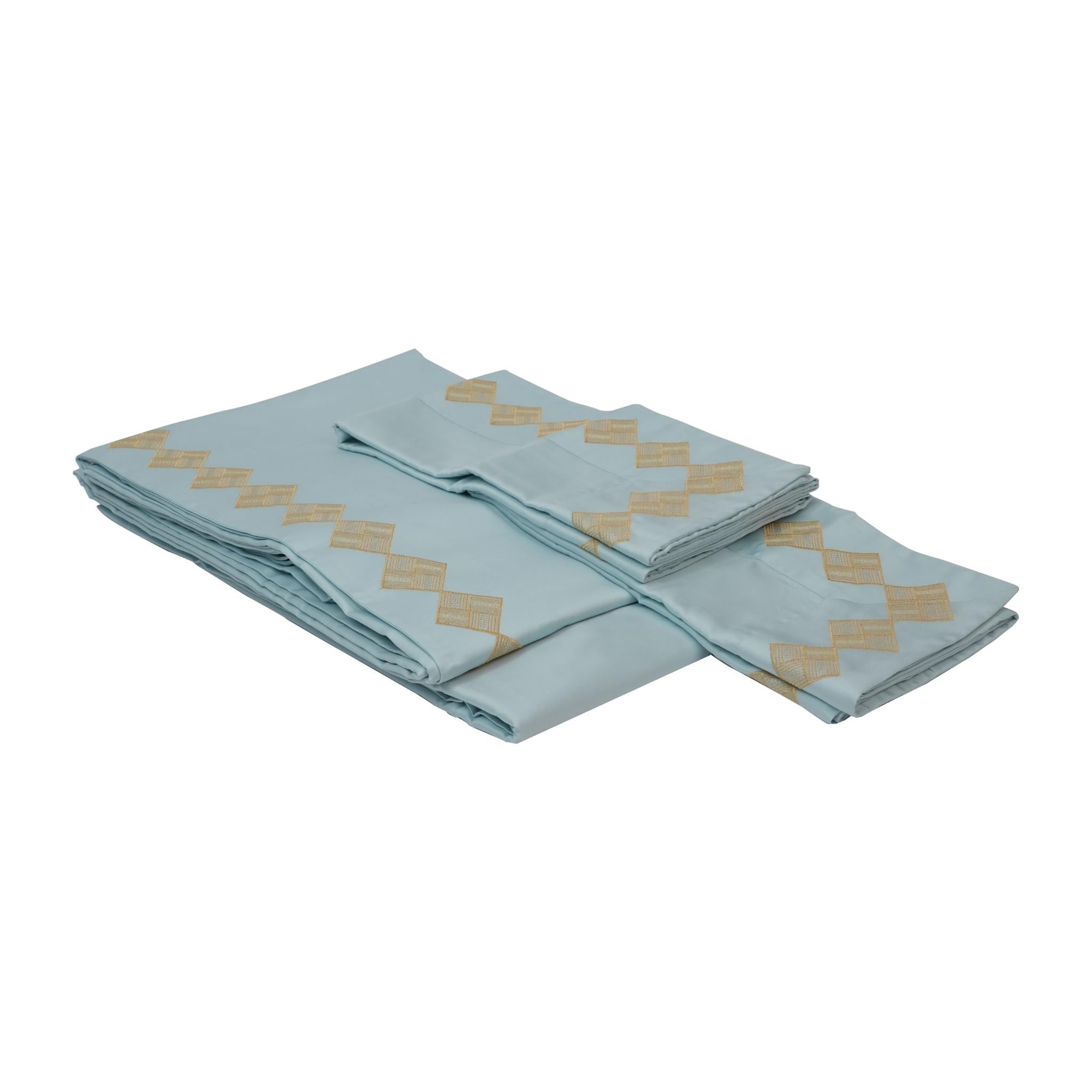 SHEET SET DIAMANTE GREEN & GOLD