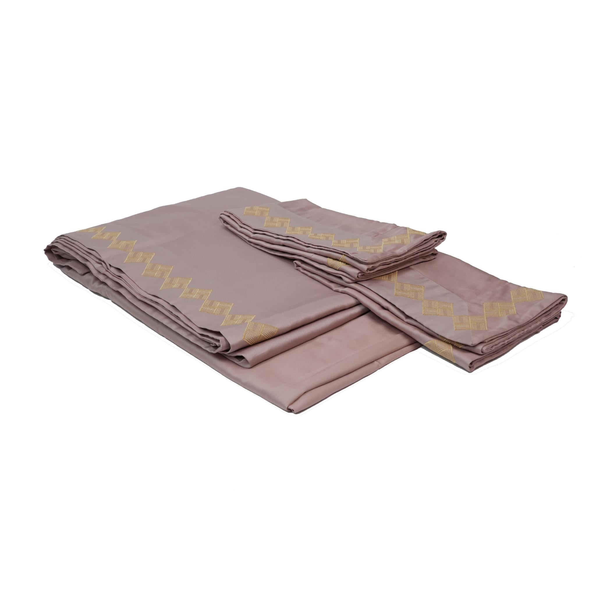 SHEET SET DIAMANTE PINK & GOLD