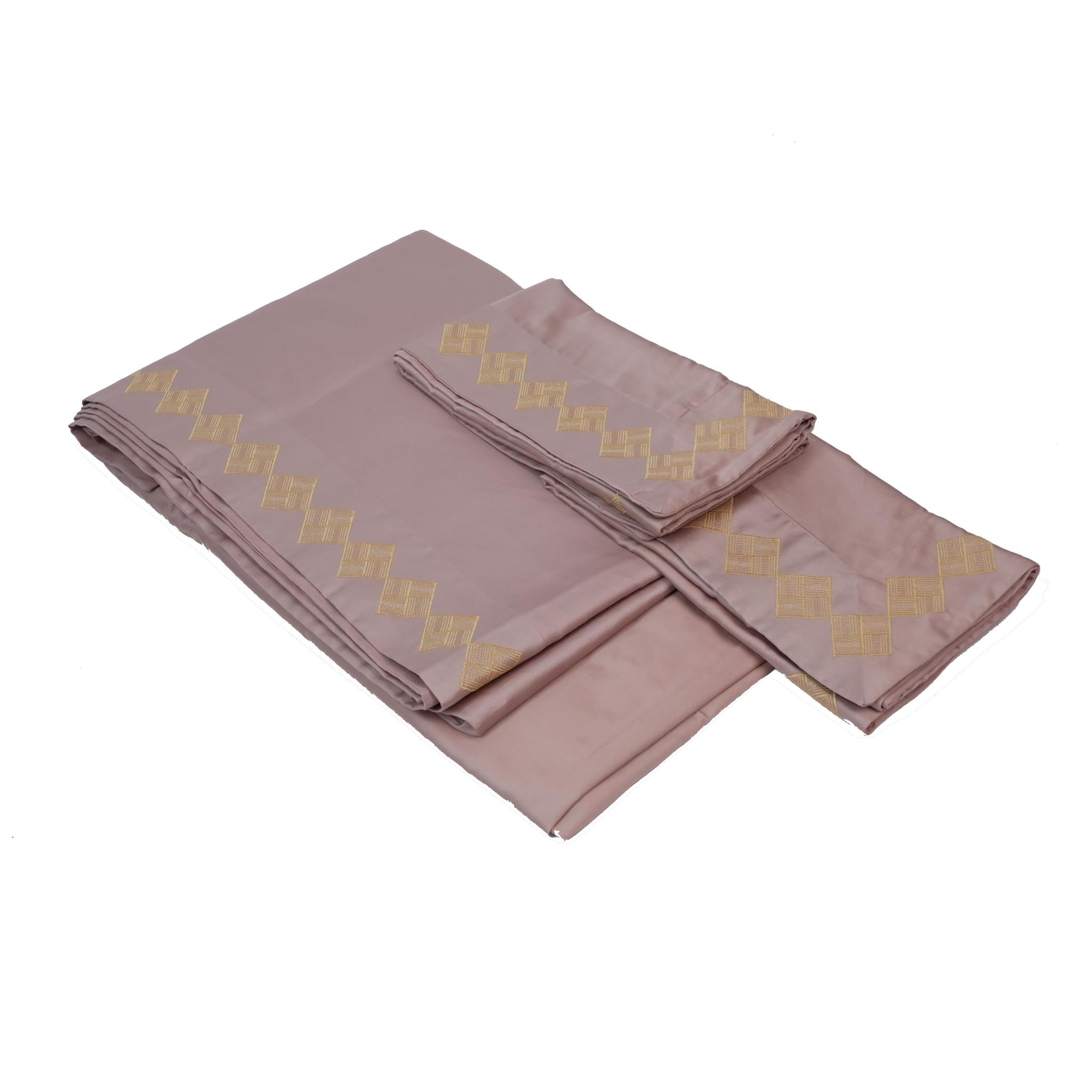 SHEET SET DIAMANTE PINK & GOLD