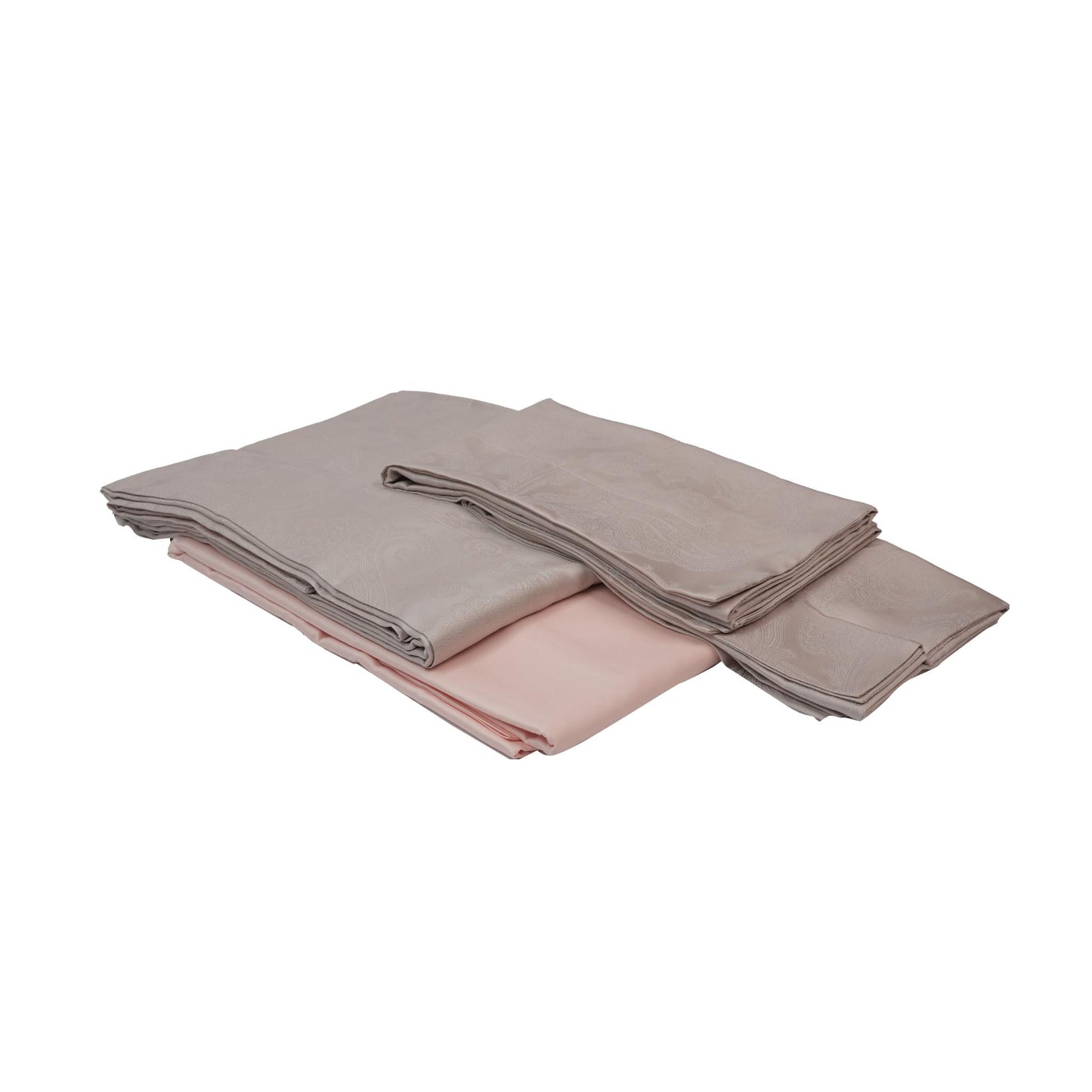 SHEET SET MH5 600 TC JACQUARD LIGHT PINK