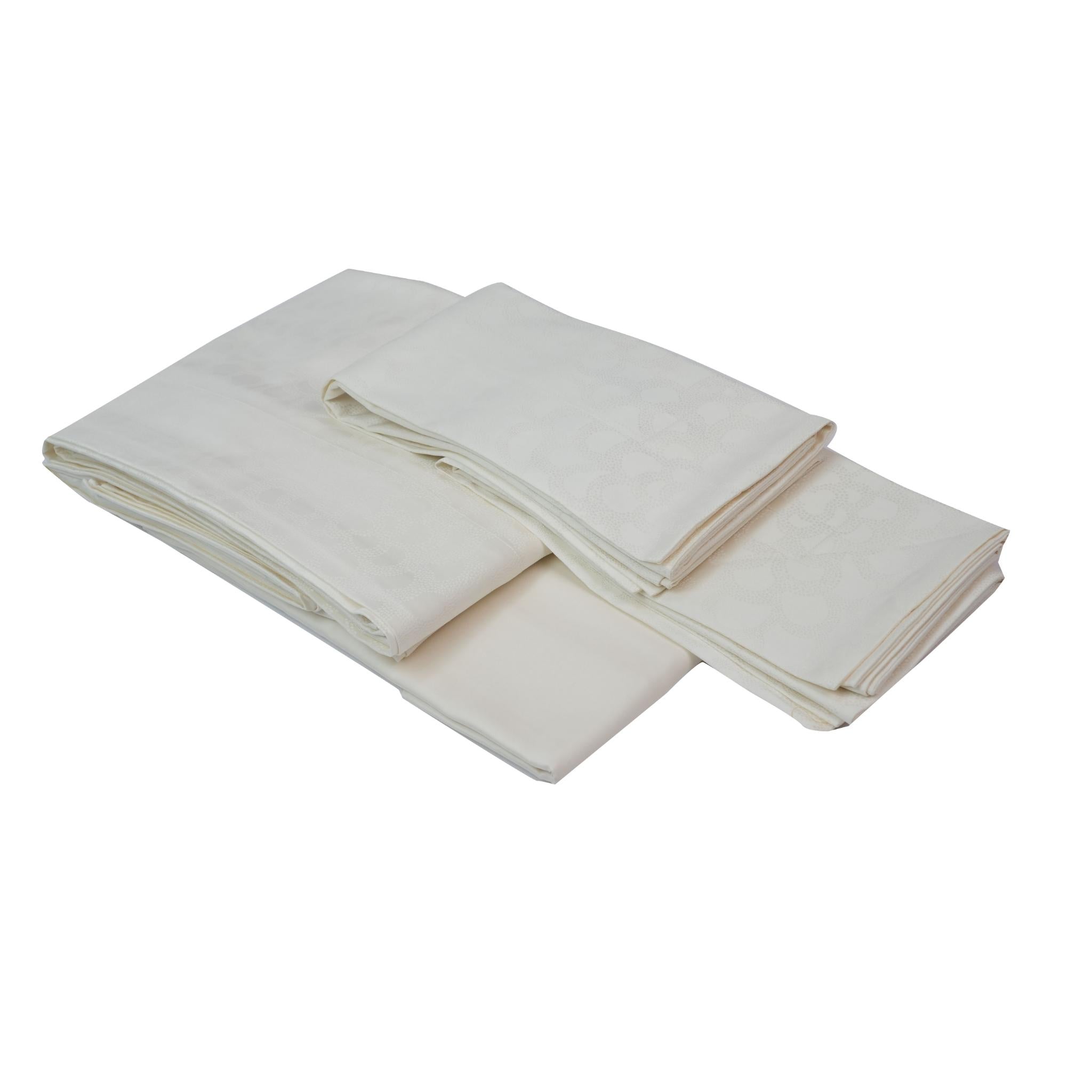 SHEET SET MH53 550 TC JACQUARD OFF WHITE