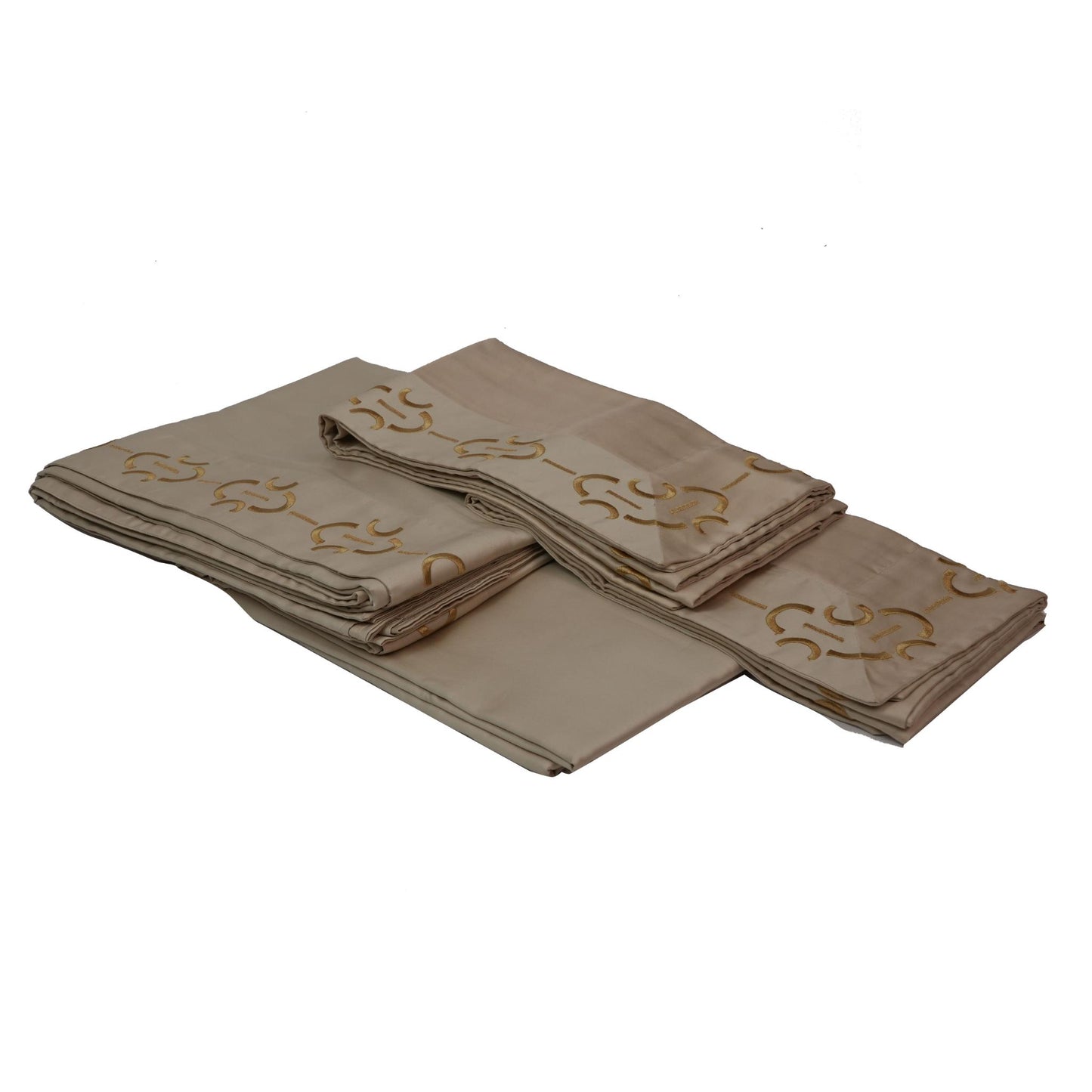 SHEET SET NARCISO LIGHT BEIGE & GOLD