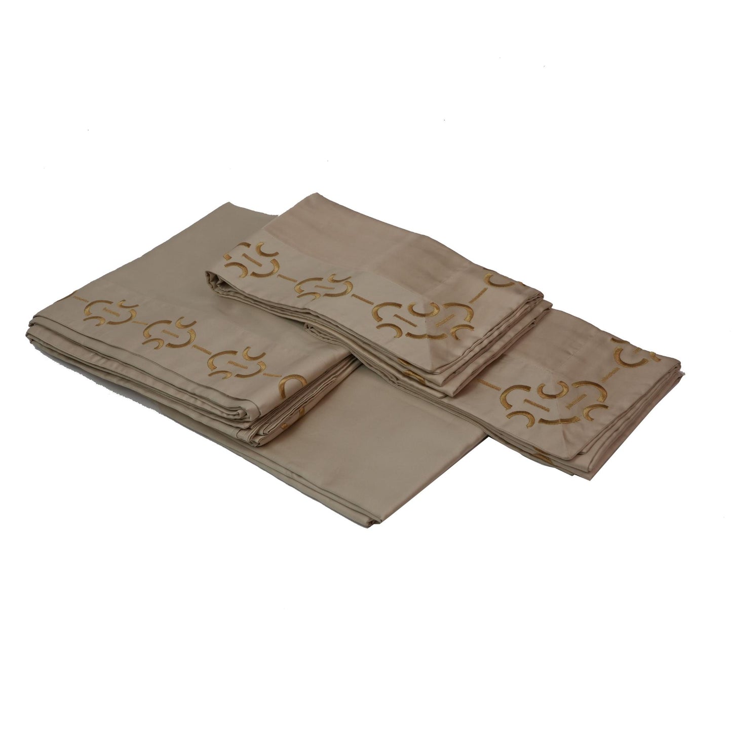 SHEET SET NARCISO LIGHT BEIGE & GOLD