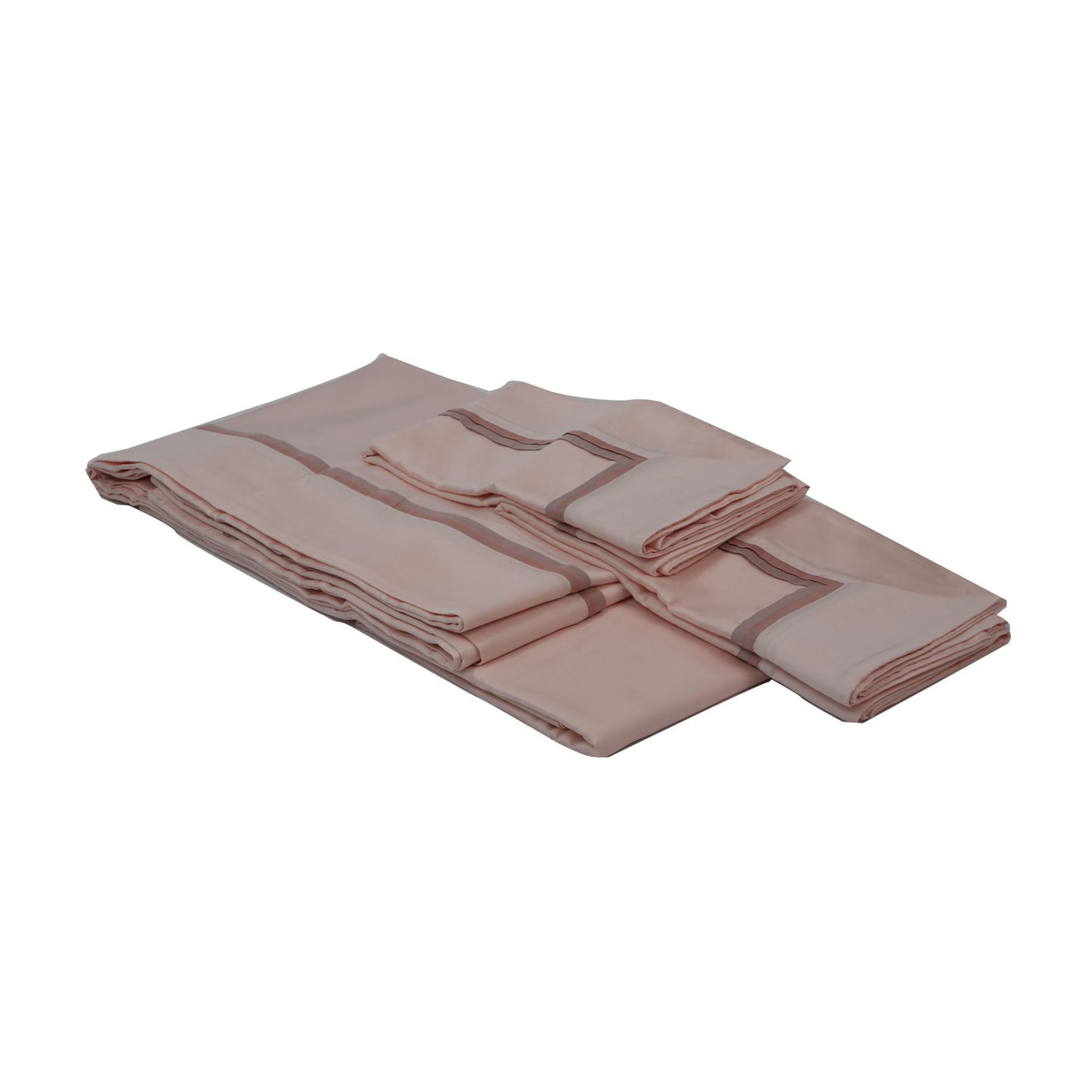 SHEET SET DOLCEVITA LIGHT PINK WITH DOUBLE LINES