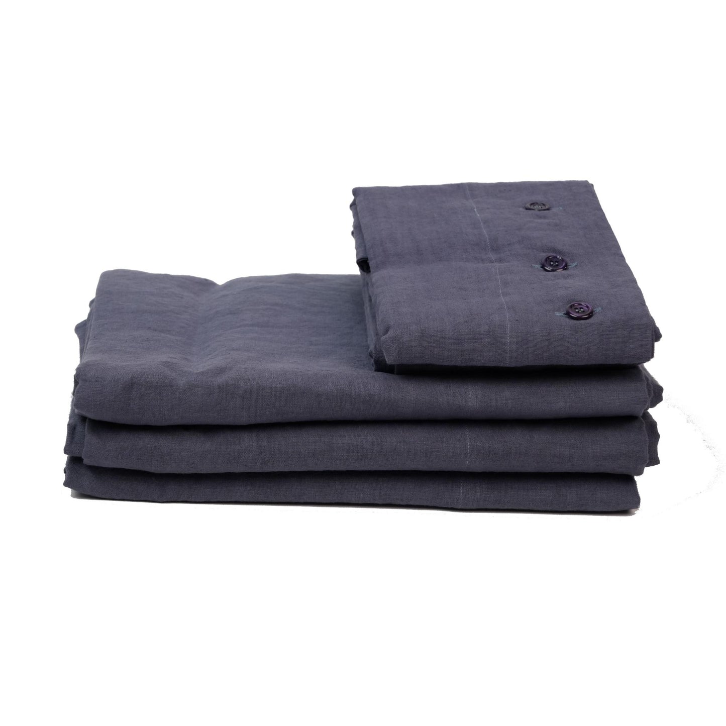PILLOW CASES LINEN NAVY BLUE