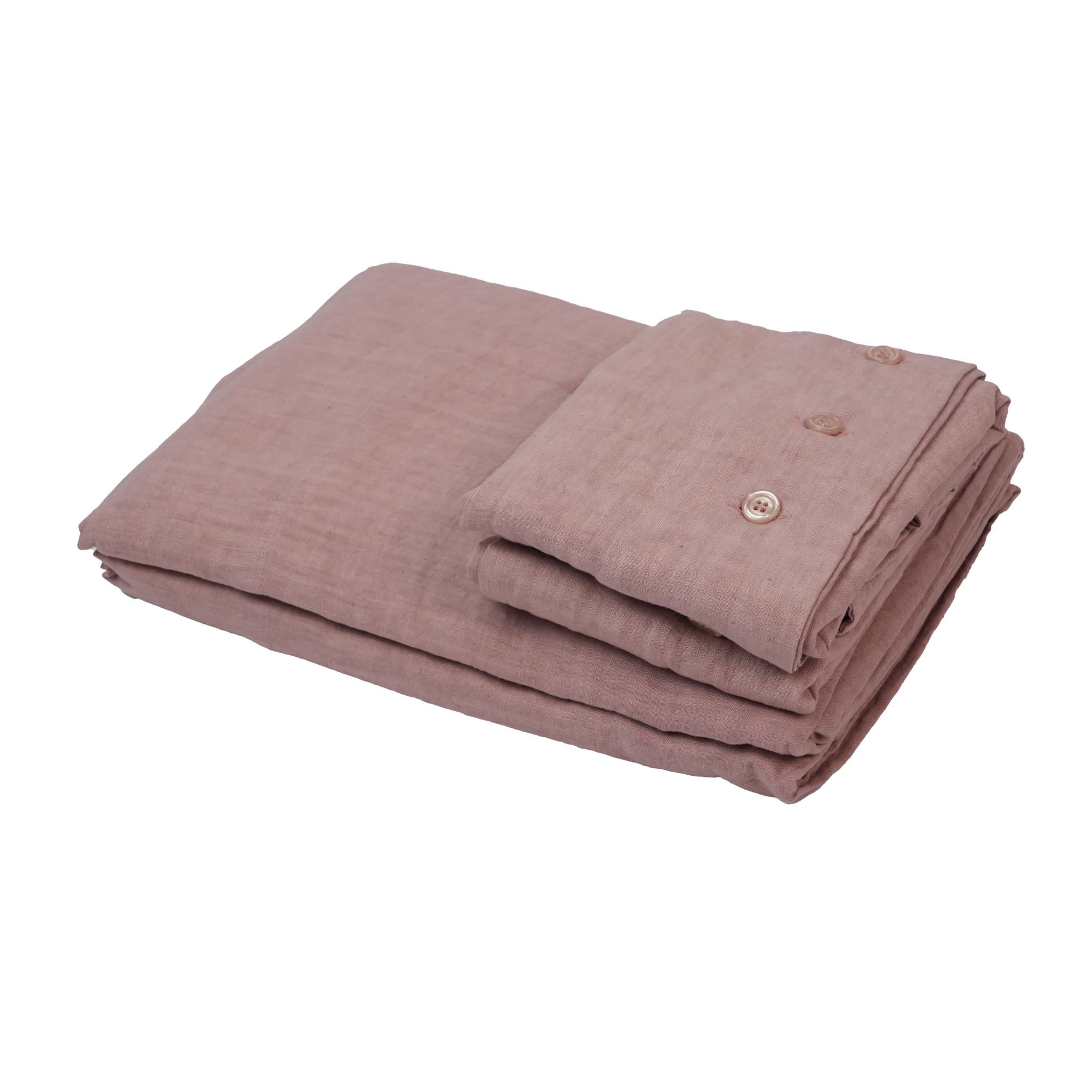 PILLOWCASES LINEN PINK