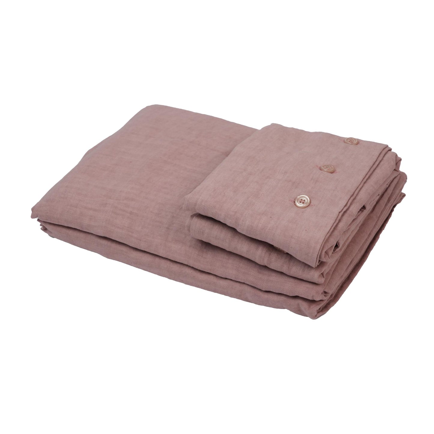 FLAT SHEET LINEN PINK