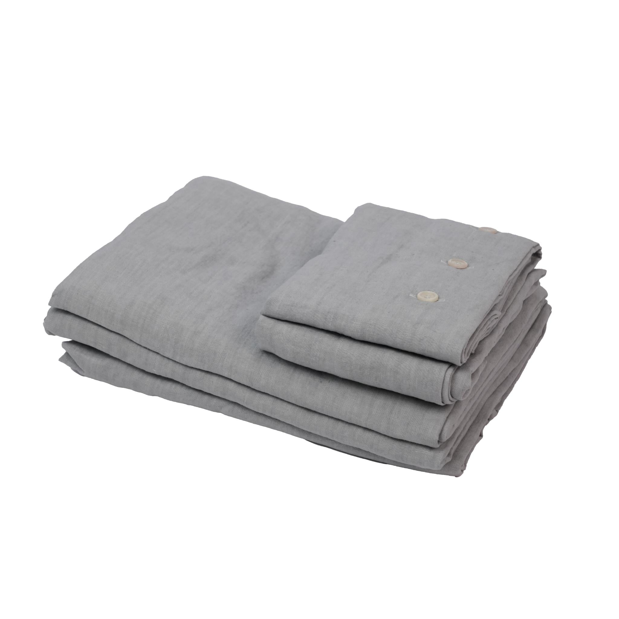PILLOWCASES LINEN GREY