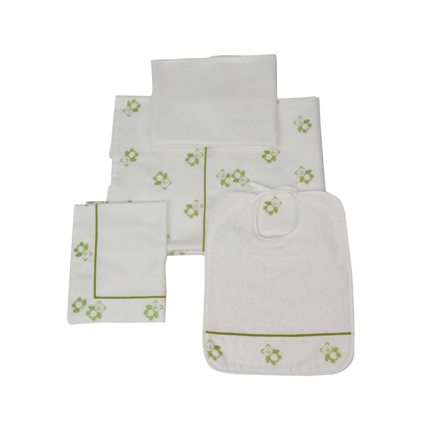 TEDDY KID SHEET SET GREEN