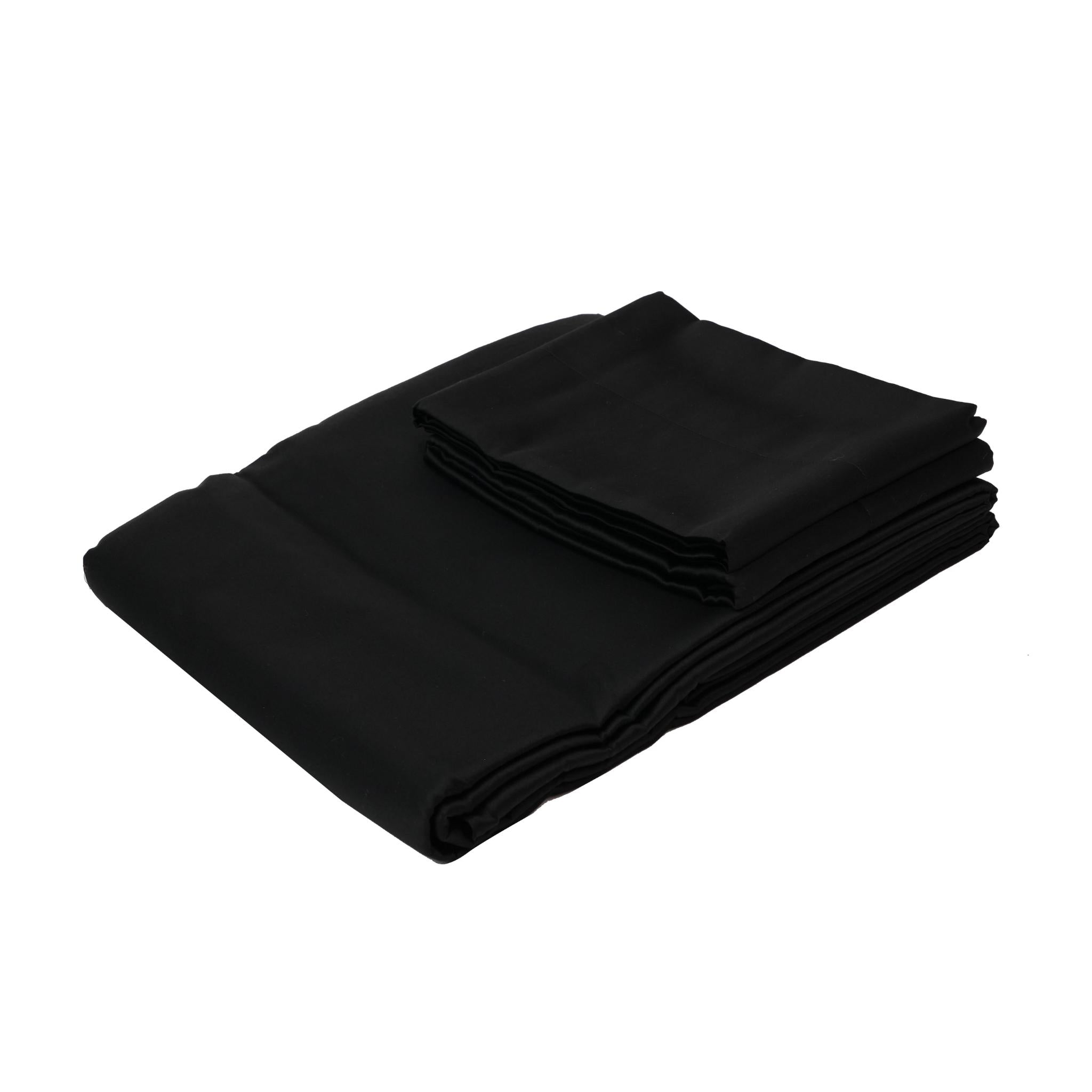 PILLOWCASE COTTON BLACK
