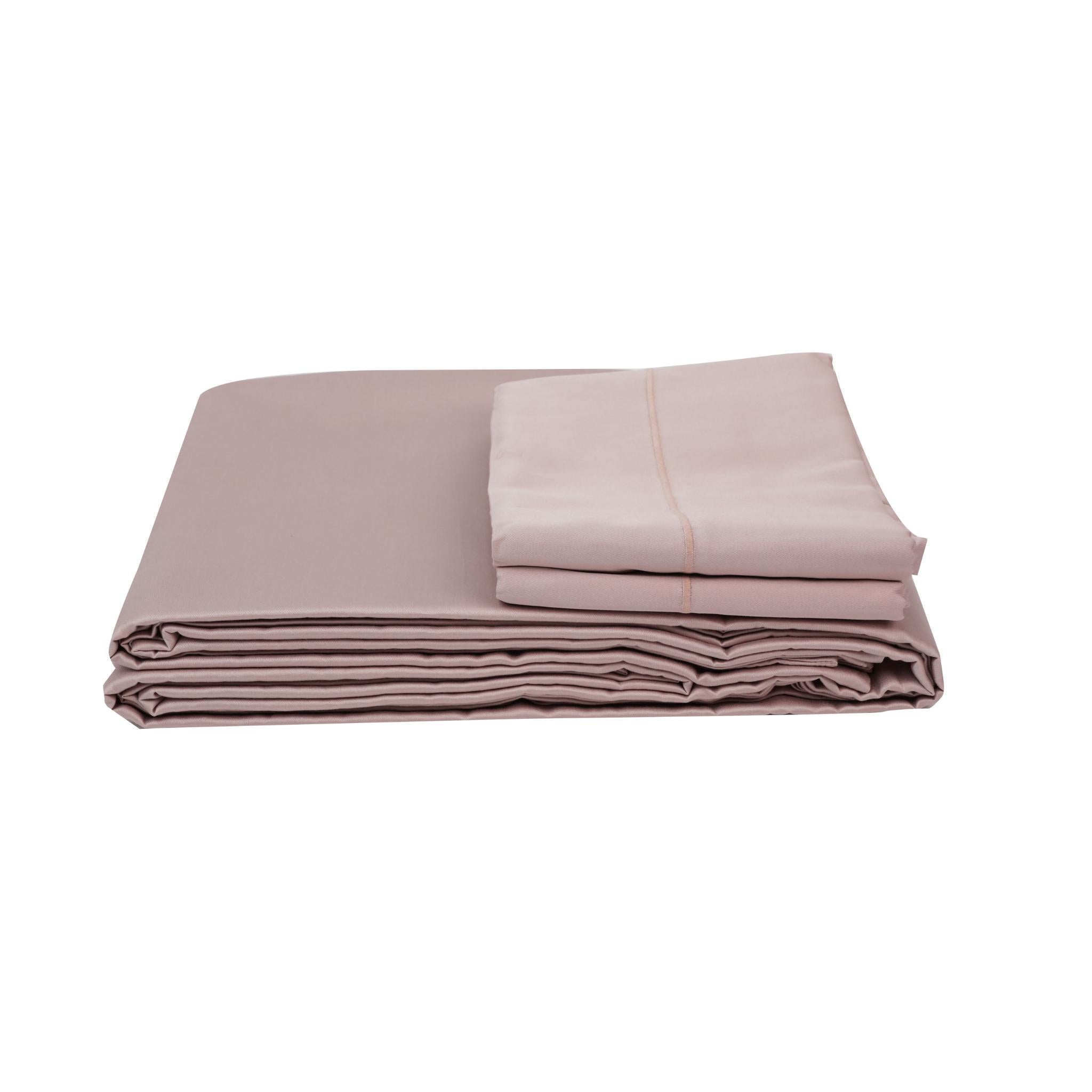 FITTED SHEET COTTON MAUVE