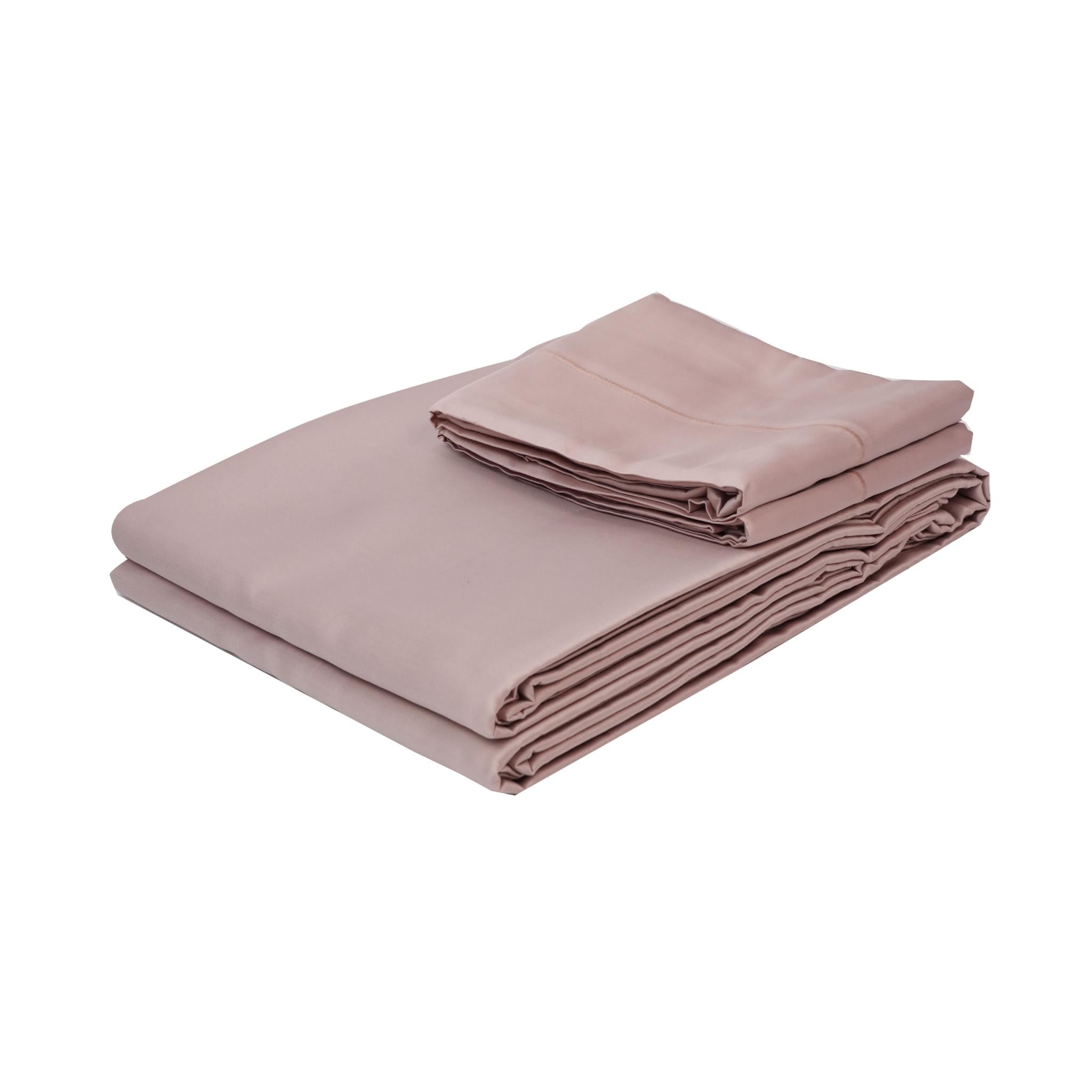 FITTED SHEET COTTON MAUVE