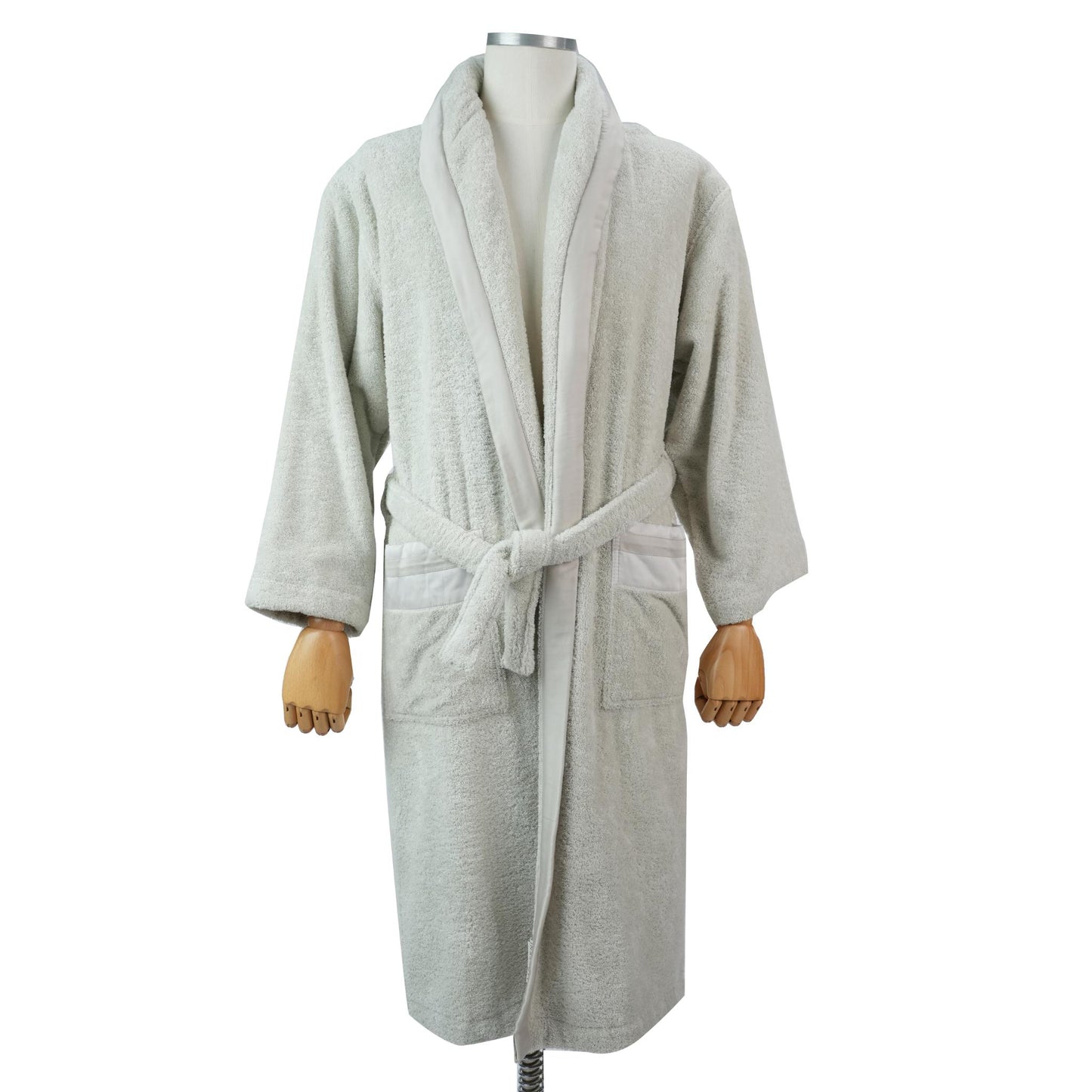 BATHROBE FOR WOMEN  GHIBLI DESIGN SILVER WITH GREY