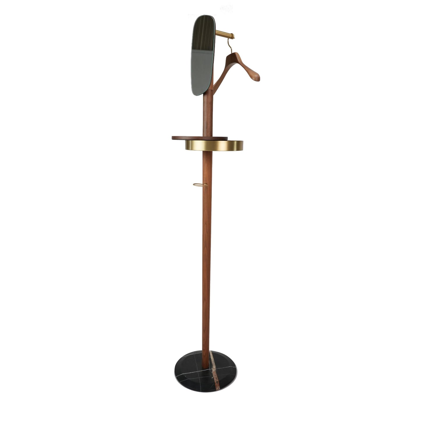 MODERN COAT RACK VALET STAND GOLD