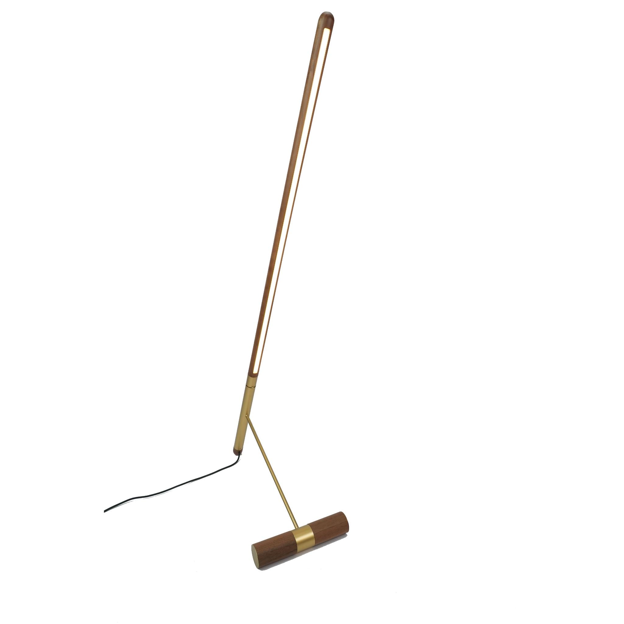 MODERN LINEA D FLOOR LAMP GOLD