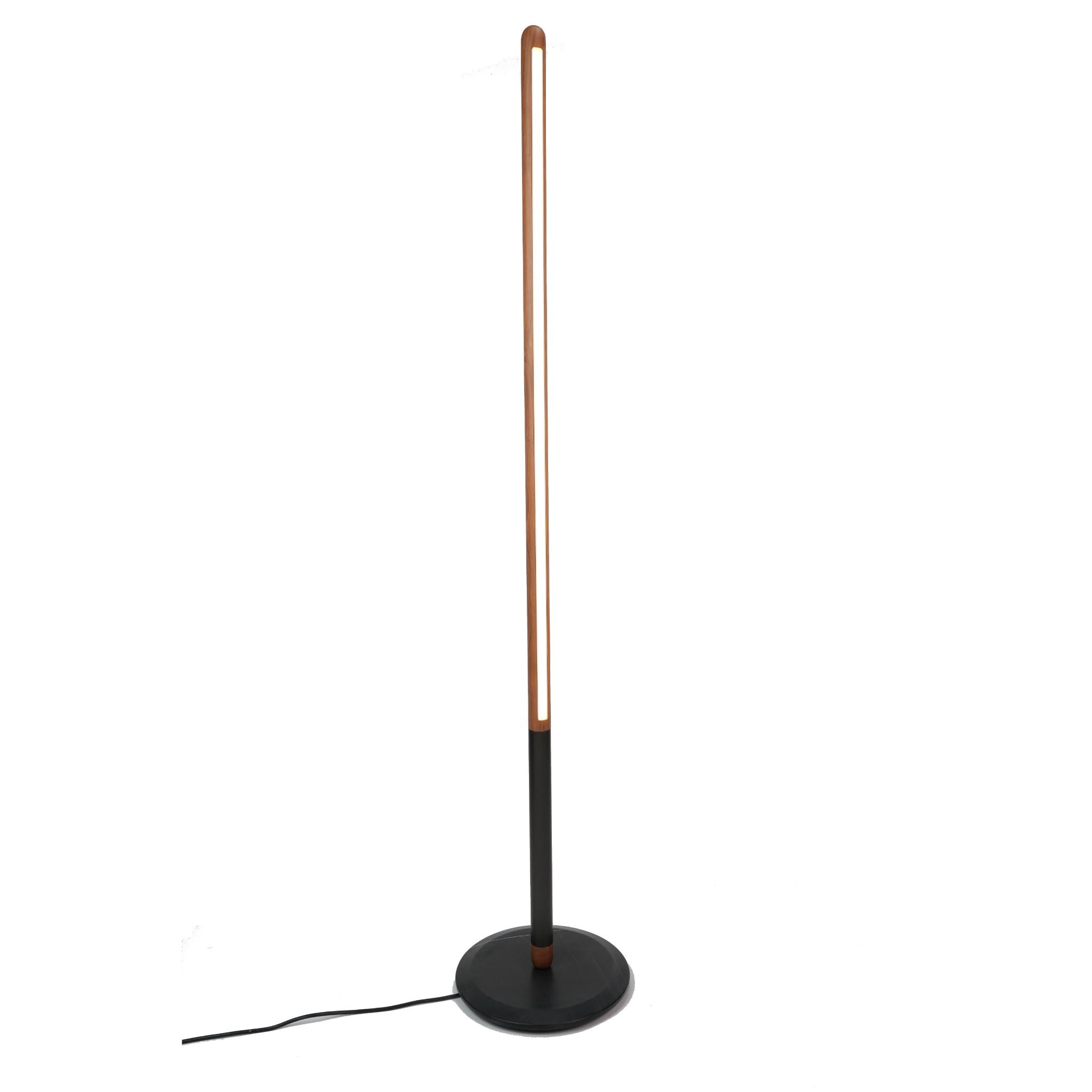 MODERN LINEA UNO  FLOOR LAMP BLACK