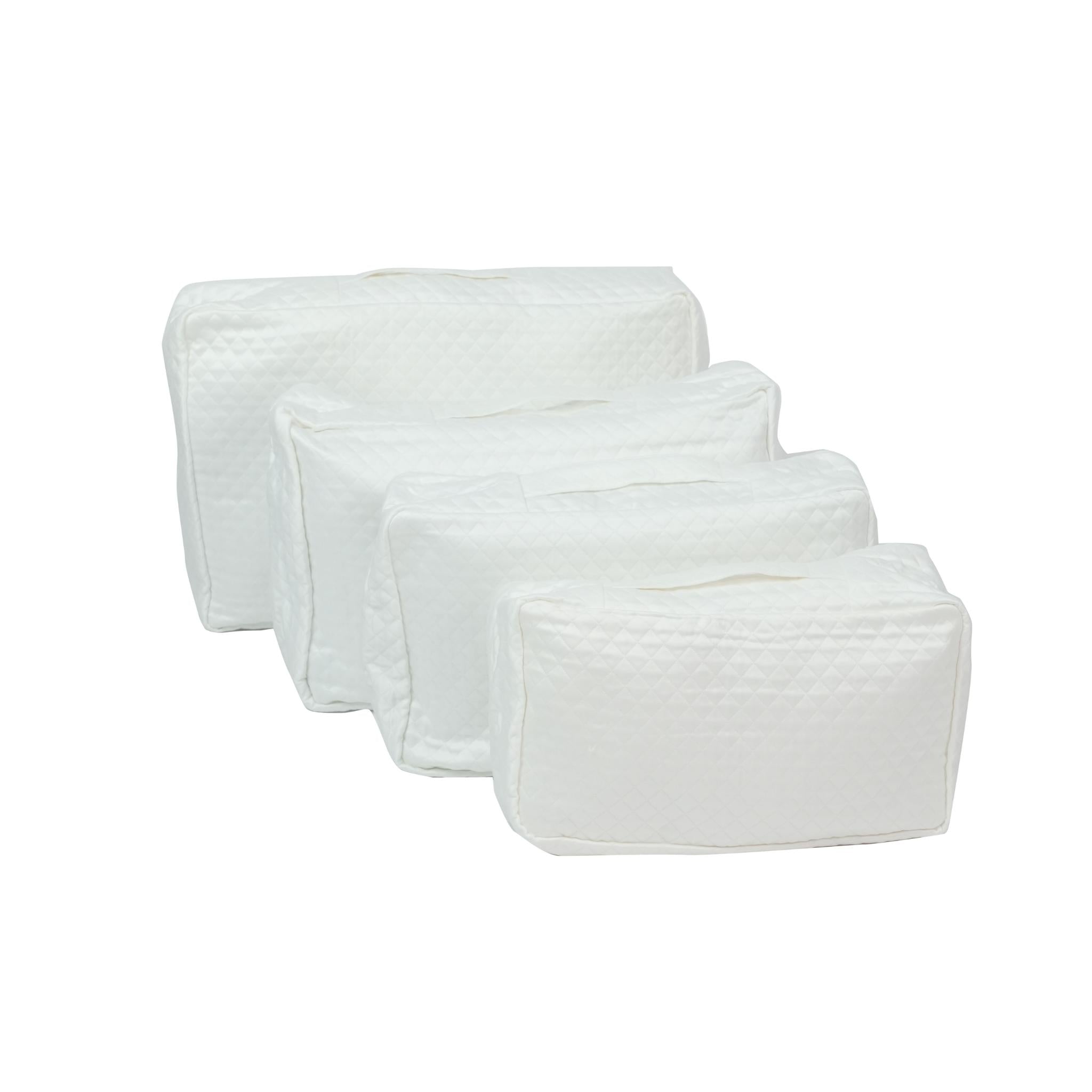 TRAVEL BAGS OFF  WHITE ( SET OF 4 PCS )